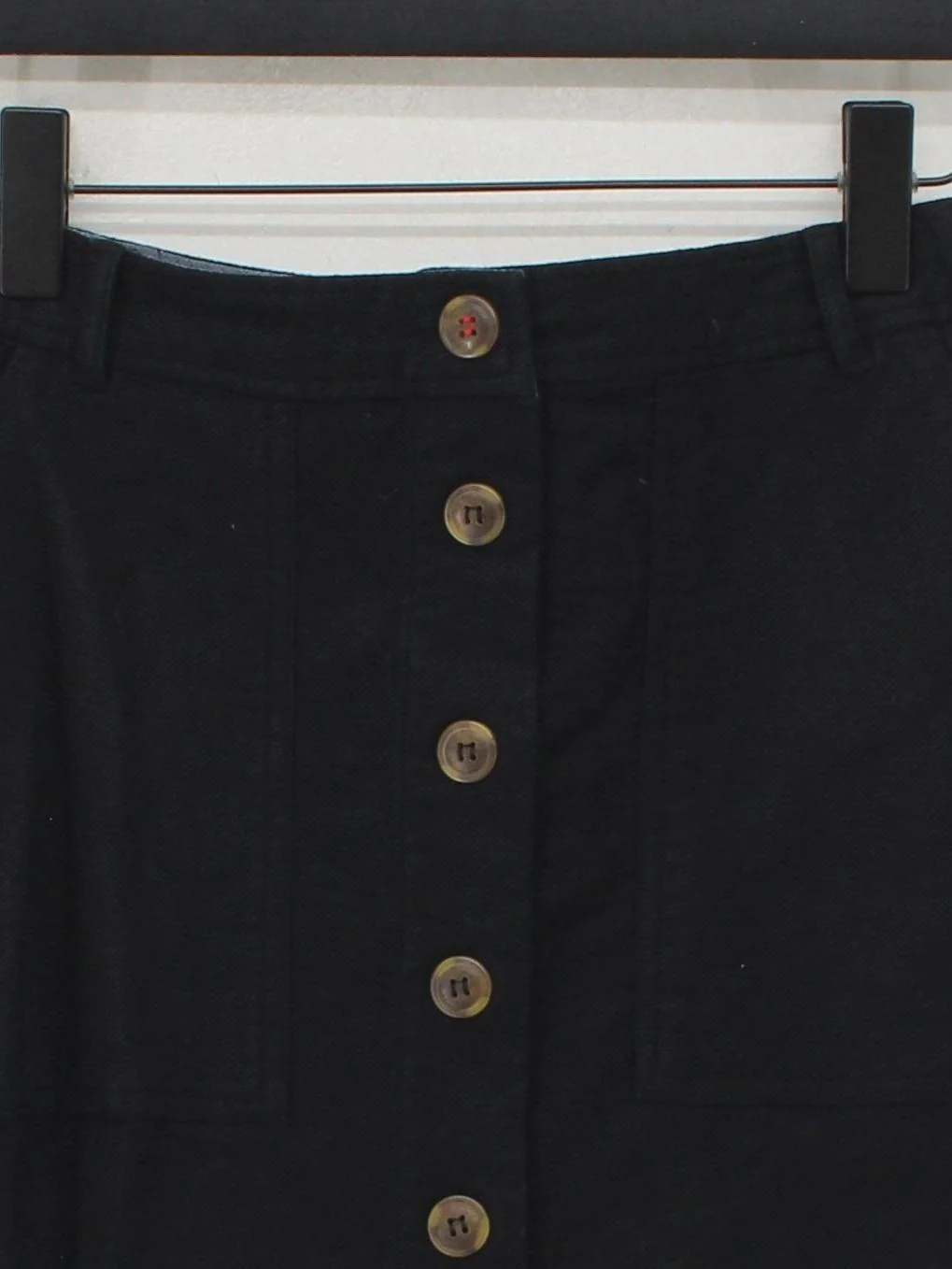 White Stuff Women's Mini Skirt UK 6 Black Cotton - Image 3