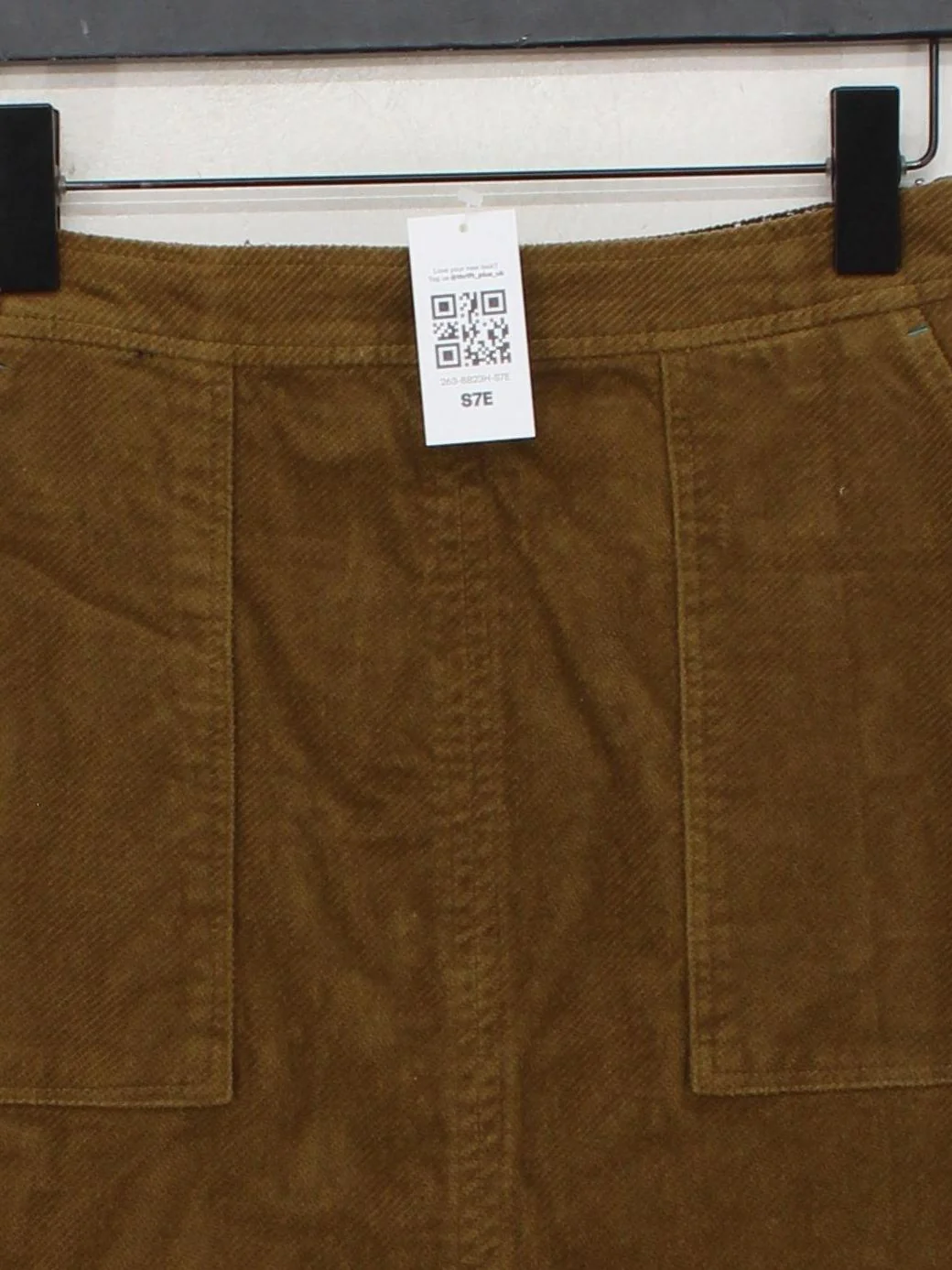 White Stuff Women's Mini Skirt UK 6 Brown Cotton with Elastane Short Mini - Image 3