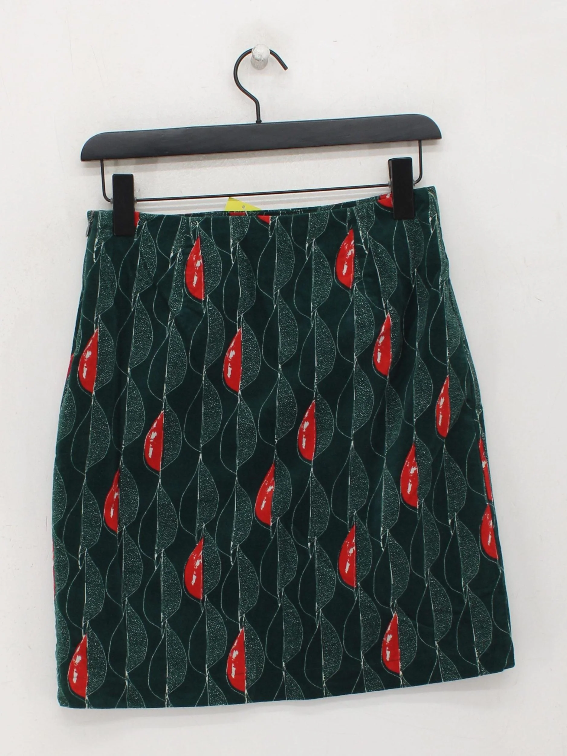 White Stuff Women's Mini Skirt UK 6 Green Cotton with Elastane Mini - Image 2