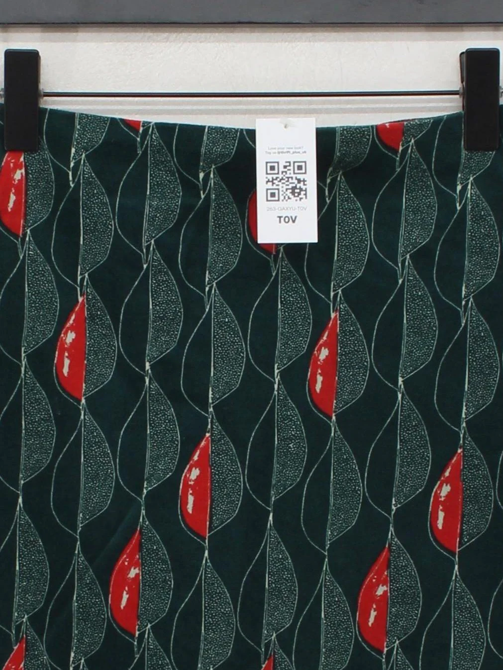 White Stuff Women's Mini Skirt UK 6 Green Cotton with Elastane Mini - Image 3