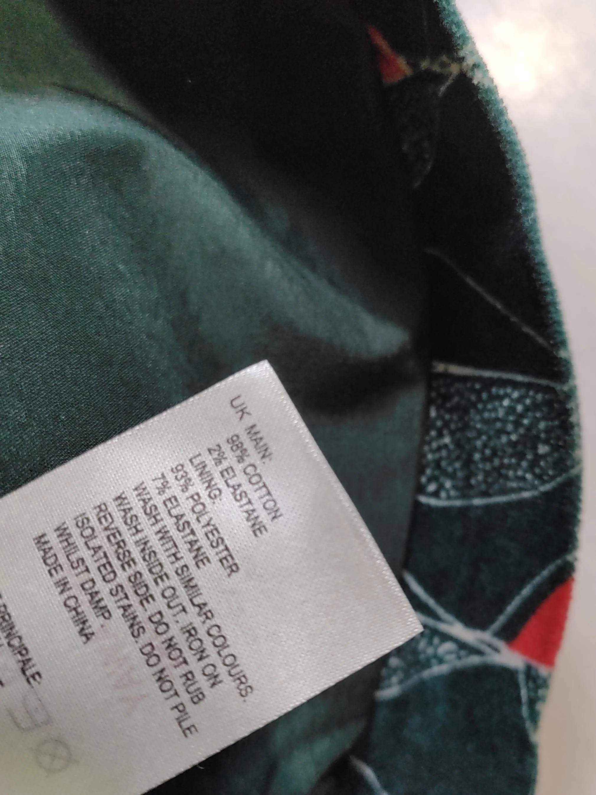 White Stuff Women's Mini Skirt UK 6 Green Cotton with Elastane Mini - Image 6