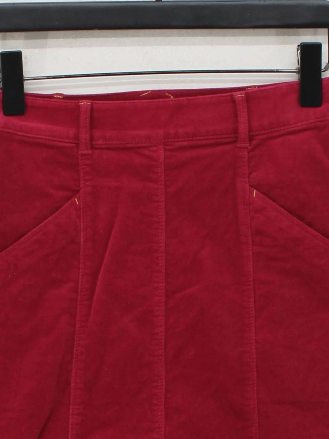 White Stuff Women's Mini Skirt UK 6 Red Cotton with Elastane Short Mini - Image 3