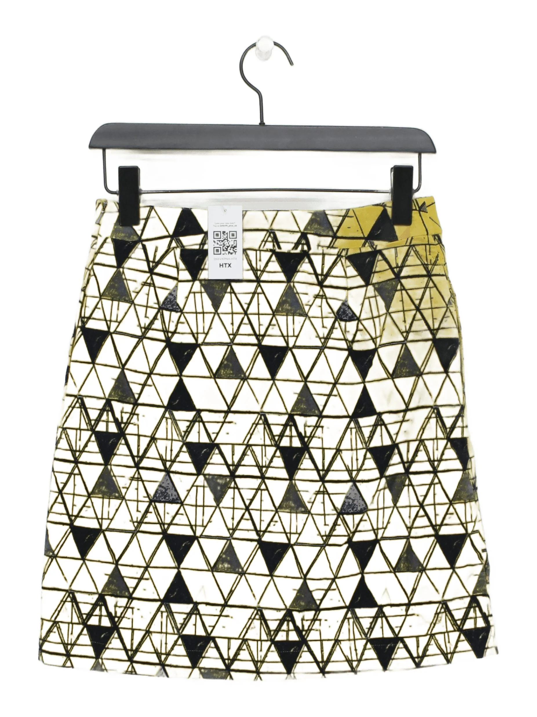 White Stuff Women's Mini Skirt UK 6 Yellow Cotton with Elastane Mini