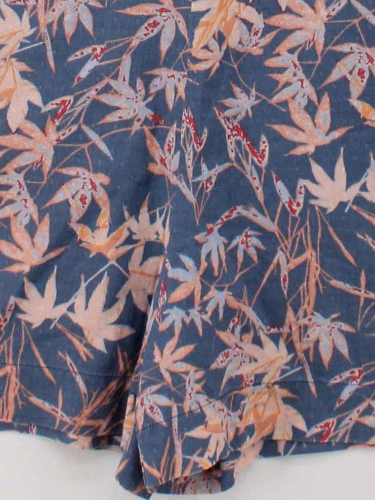 White Stuff Women's Playsuit M Blue Floral 100% Cotton Playsuit - Image 4