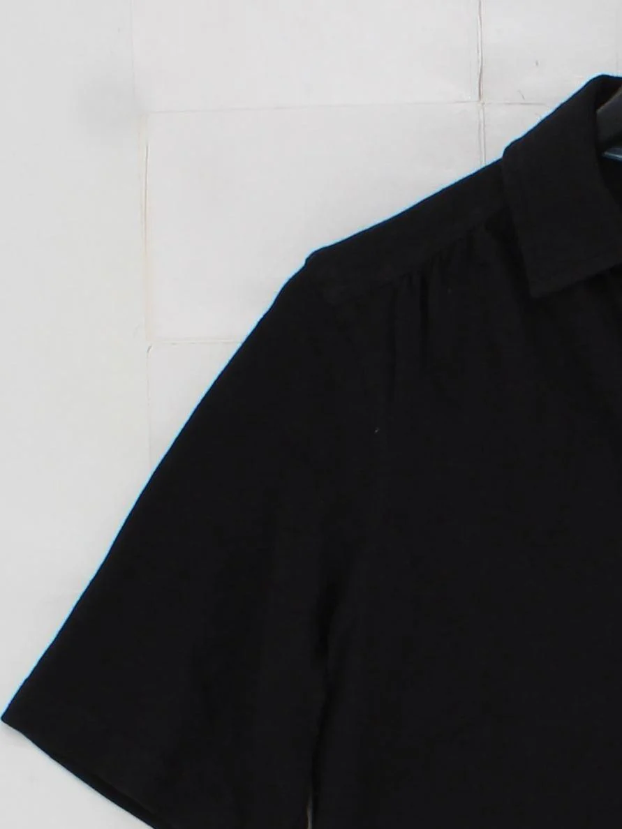 White Stuff Women's Shirt M Black 100% Cotton Basic New with tags - Image 4