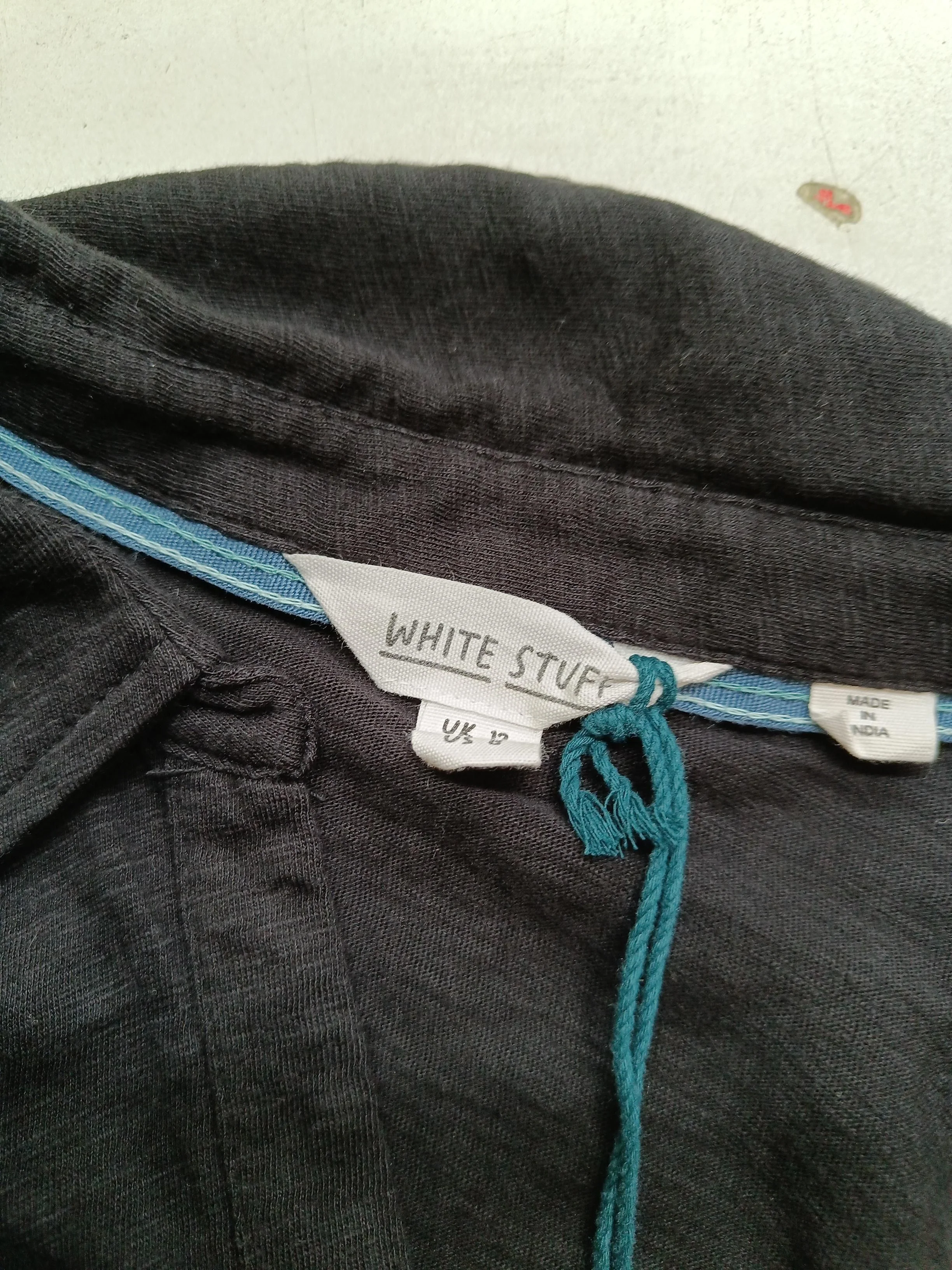 White Stuff Women's Shirt M Black 100% Cotton Basic New with tags - Image 5