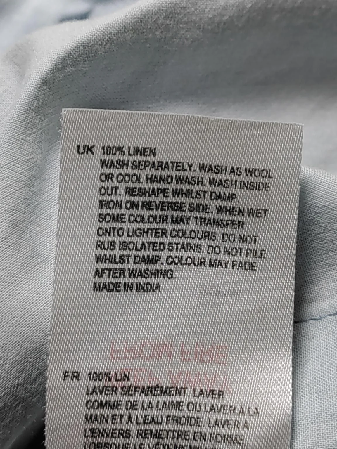 White Stuff Women's Shirt UK 12 Blue 100% Linen Short Sleeve Collared Basic - Image 7