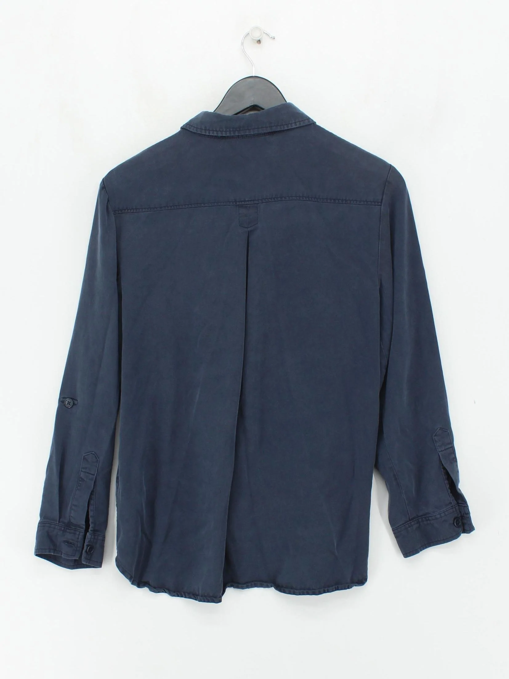 White Stuff Women's Shirt UK 12 Blue 100% Lyocell Modal Basic - Image 2