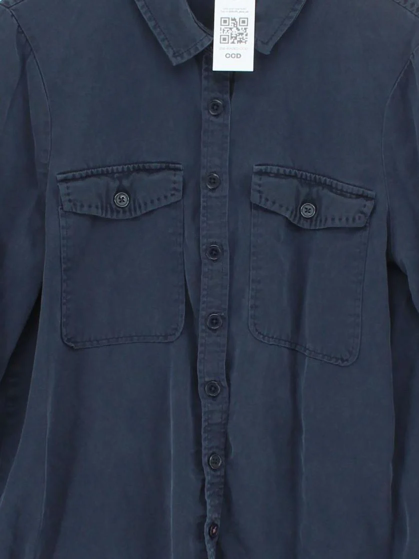 White Stuff Women's Shirt UK 12 Blue 100% Lyocell Modal Basic - Image 3