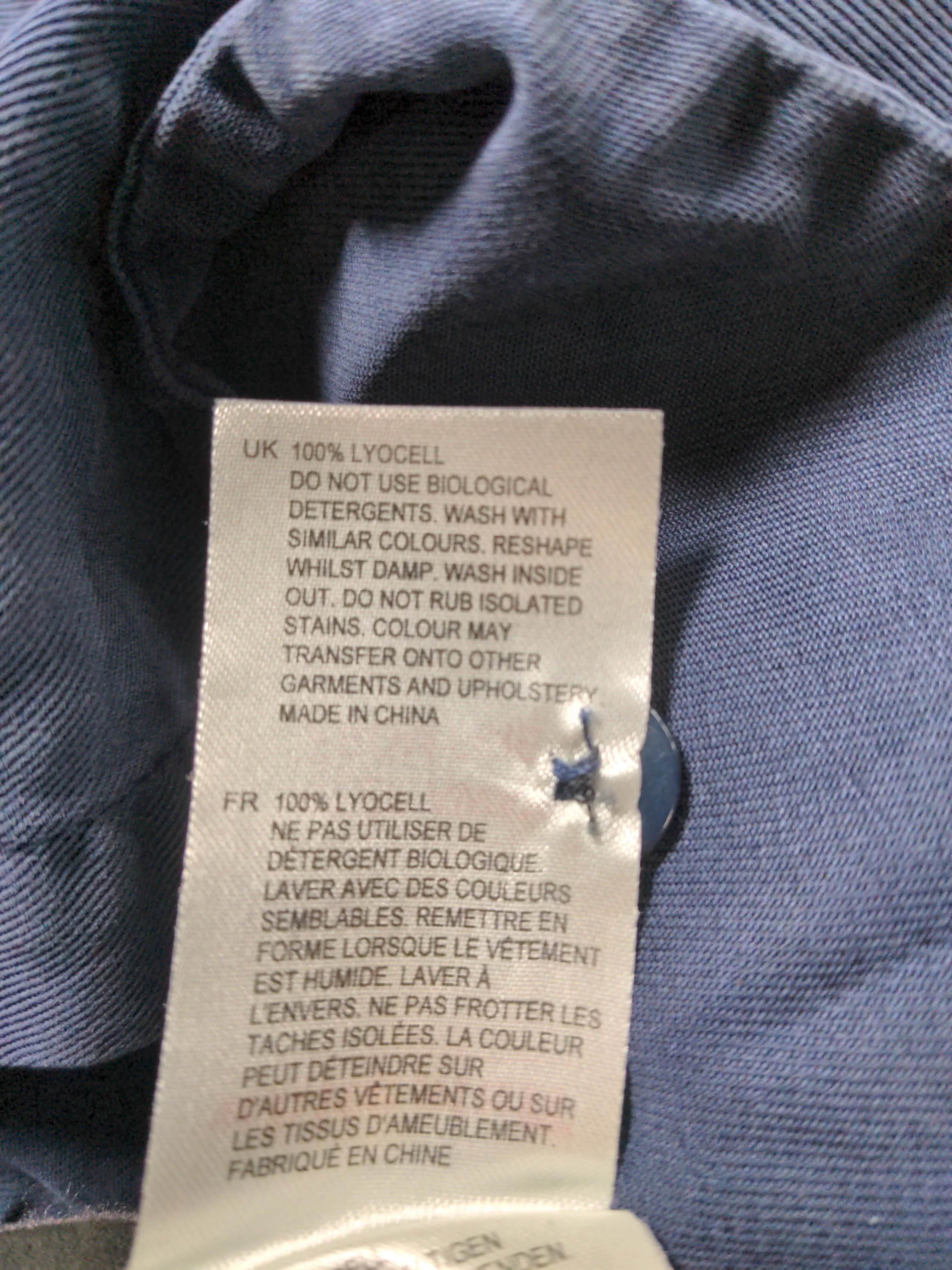 White Stuff Women's Shirt UK 12 Blue 100% Lyocell Modal Basic - Image 6