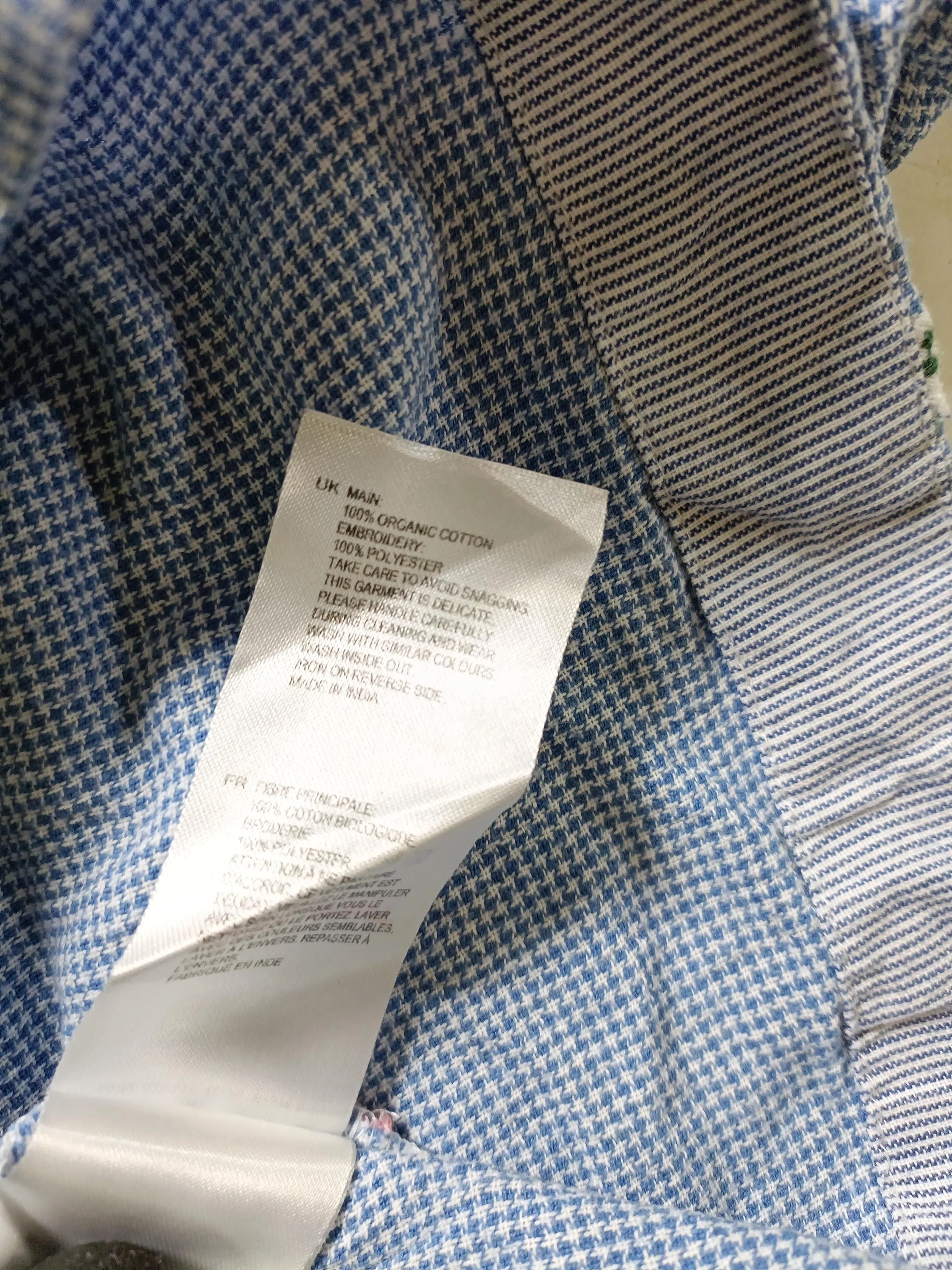 White Stuff Women's Shirt UK 12 Blue Cotton with Polyester Basic - Image 6