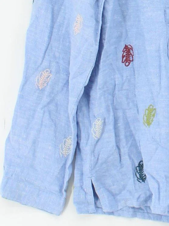 White Stuff Women's Shirt UK 12 Blue Linen with Viscose, Polyester Basic - Image 4