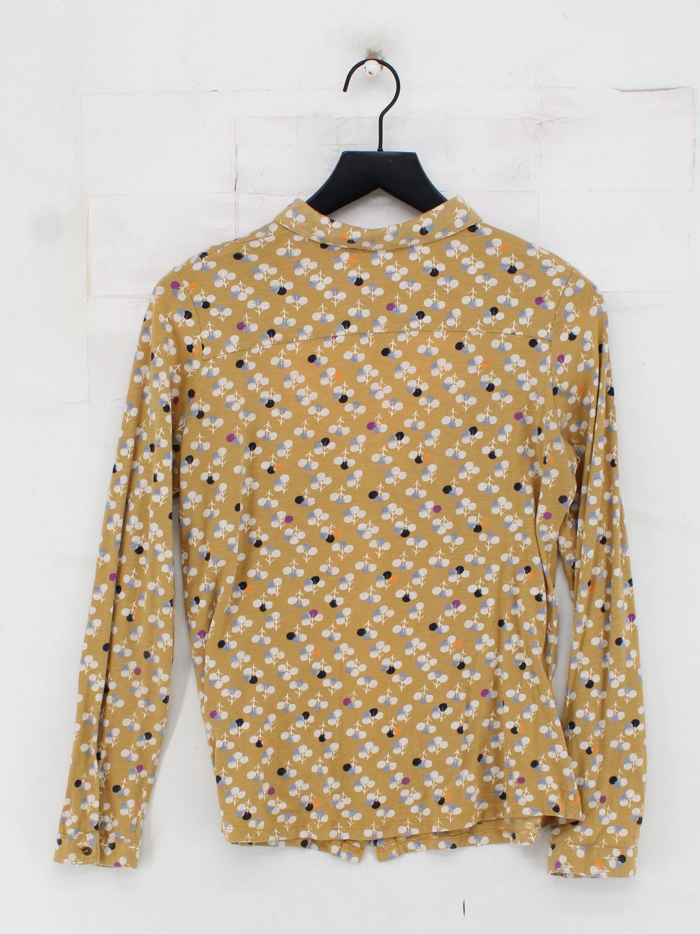White Stuff Women's Shirt UK 12 Yellow 100% Cotton Basic - Image 2