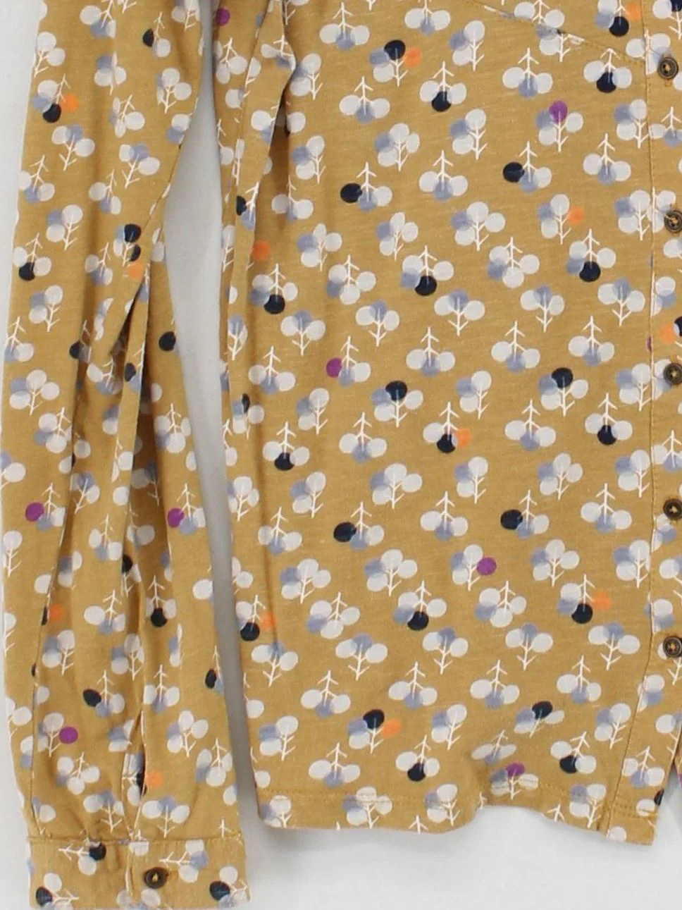 White Stuff Women's Shirt UK 12 Yellow 100% Cotton Basic - Image 4