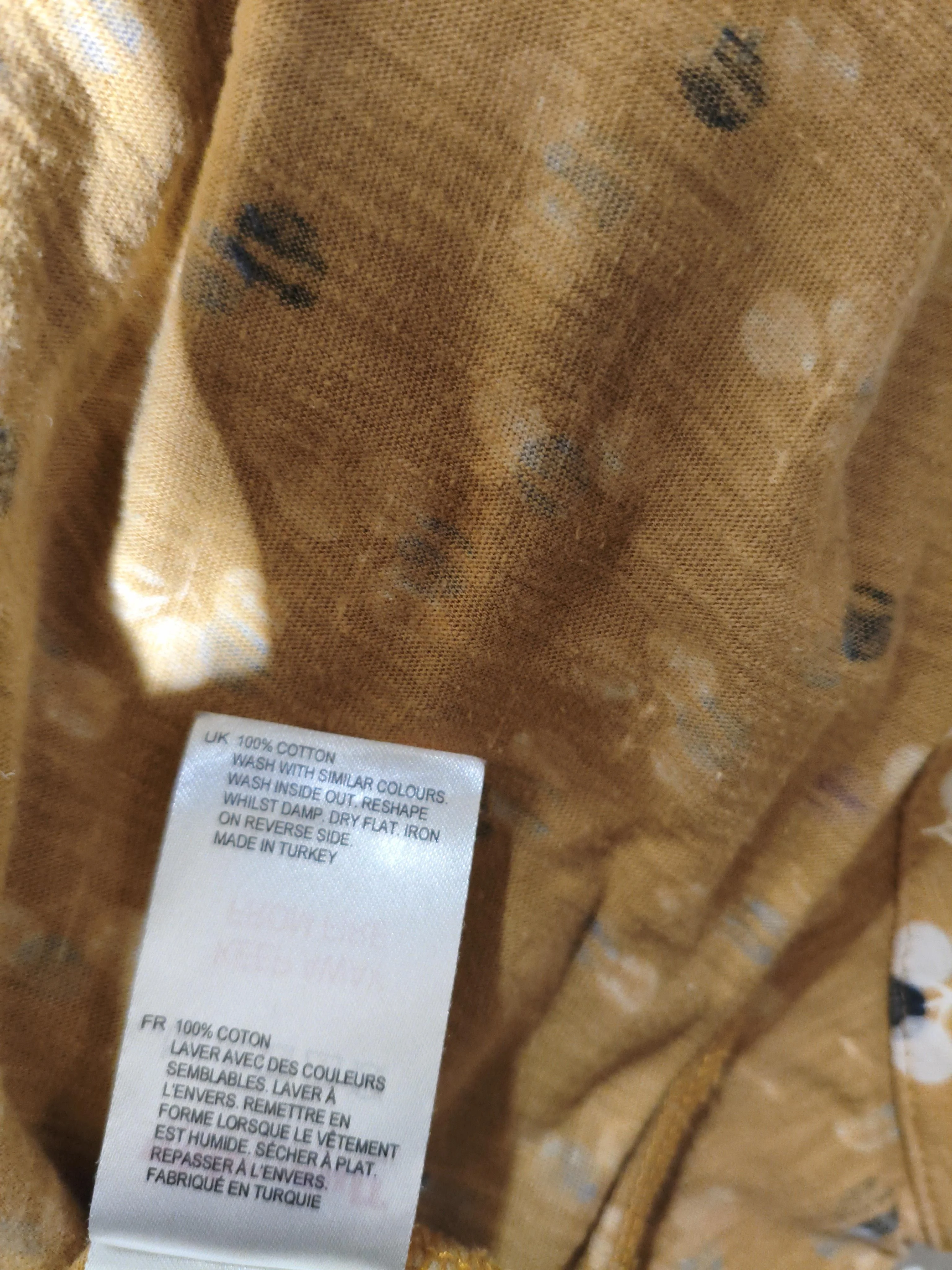 White Stuff Women's Shirt UK 12 Yellow 100% Cotton Basic - Image 6