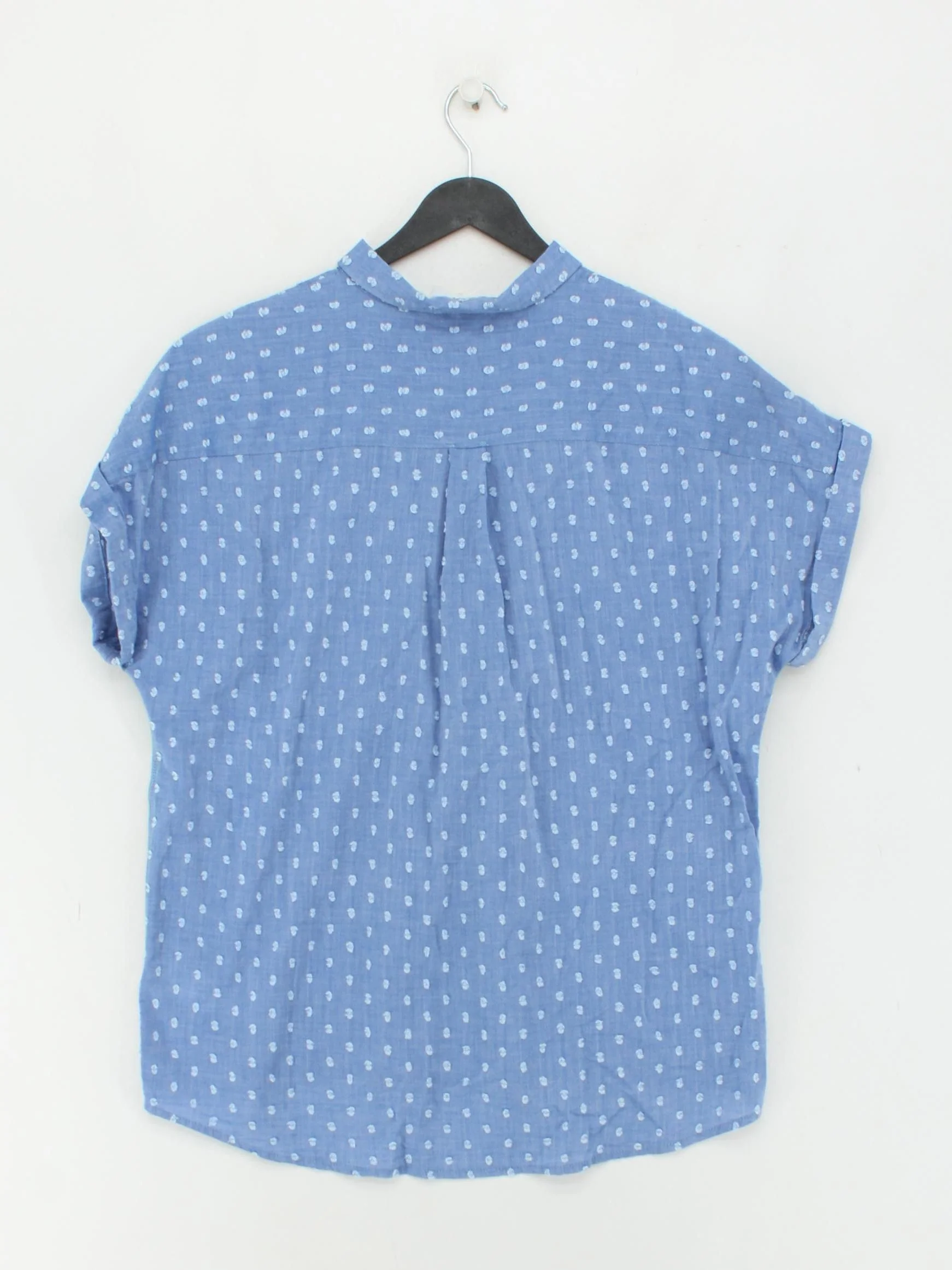 White Stuff Women's Shirt UK 14 Blue 100% Cotton Basic - Image 2