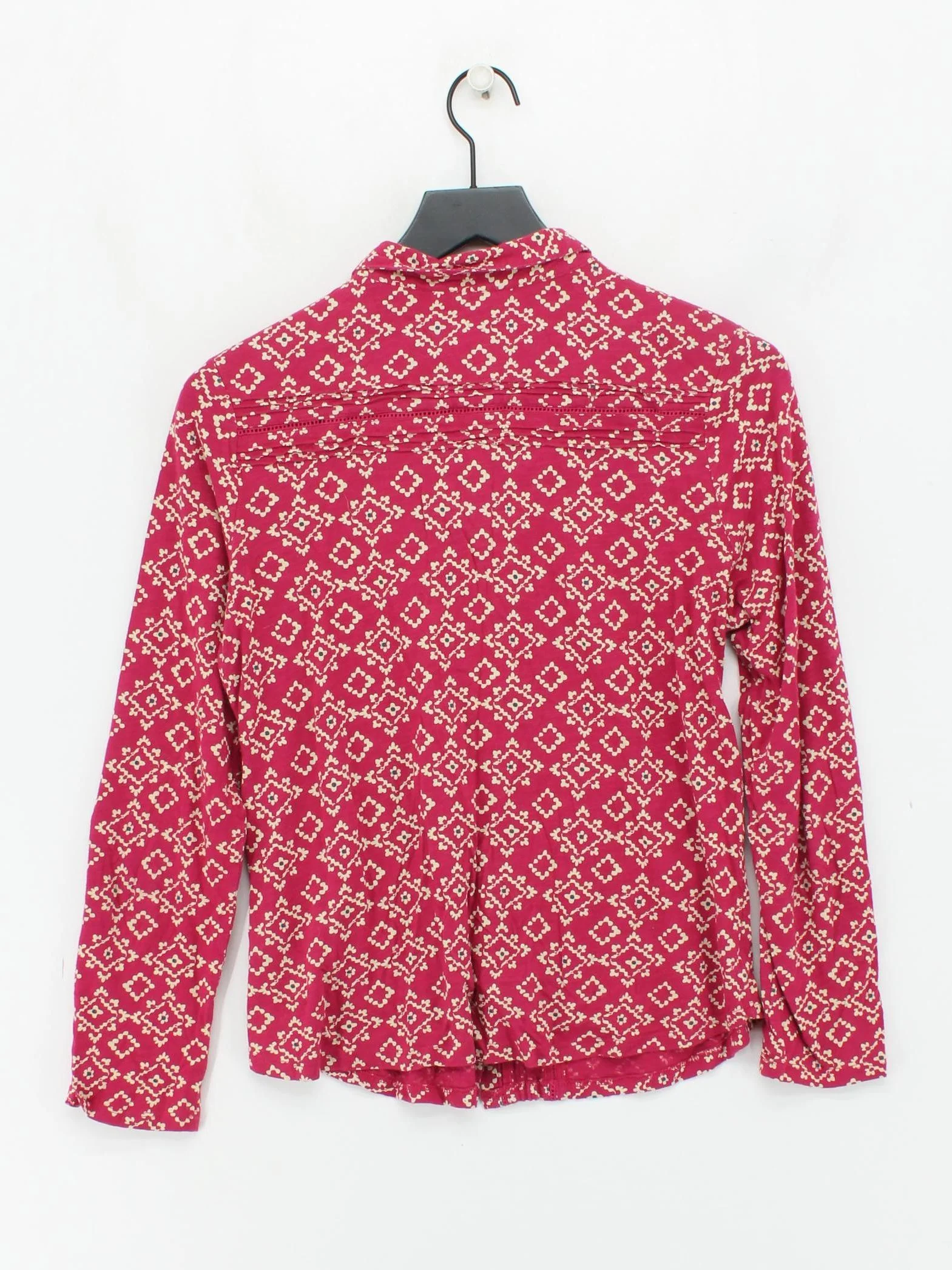 White Stuff Women's Shirt UK 14 Red 100% Cotton Basic - Image 2
