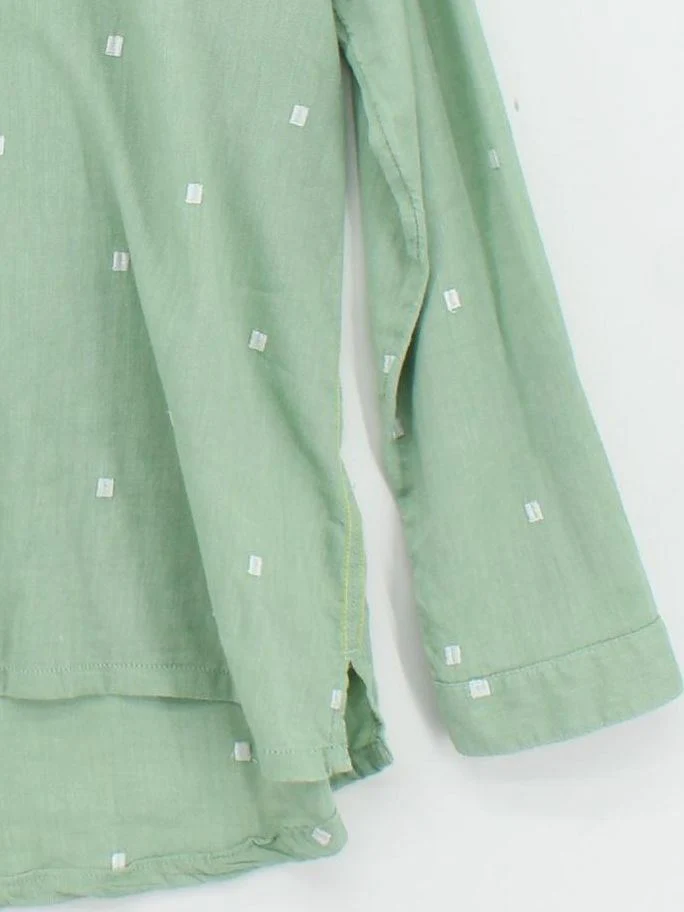 White Stuff Women's Shirt UK 16 Green 100% Cotton Basic - Image 4