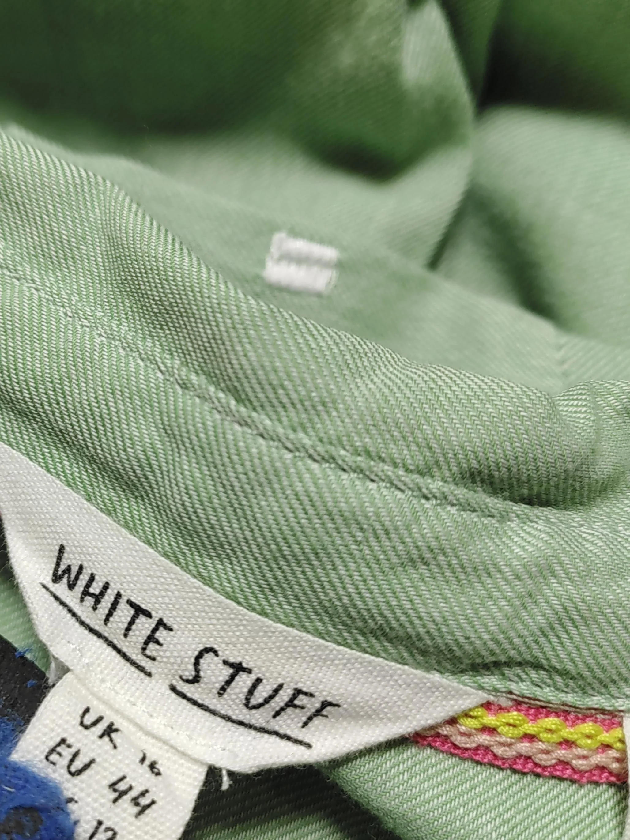 White Stuff Women's Shirt UK 16 Green 100% Cotton Basic - Image 5