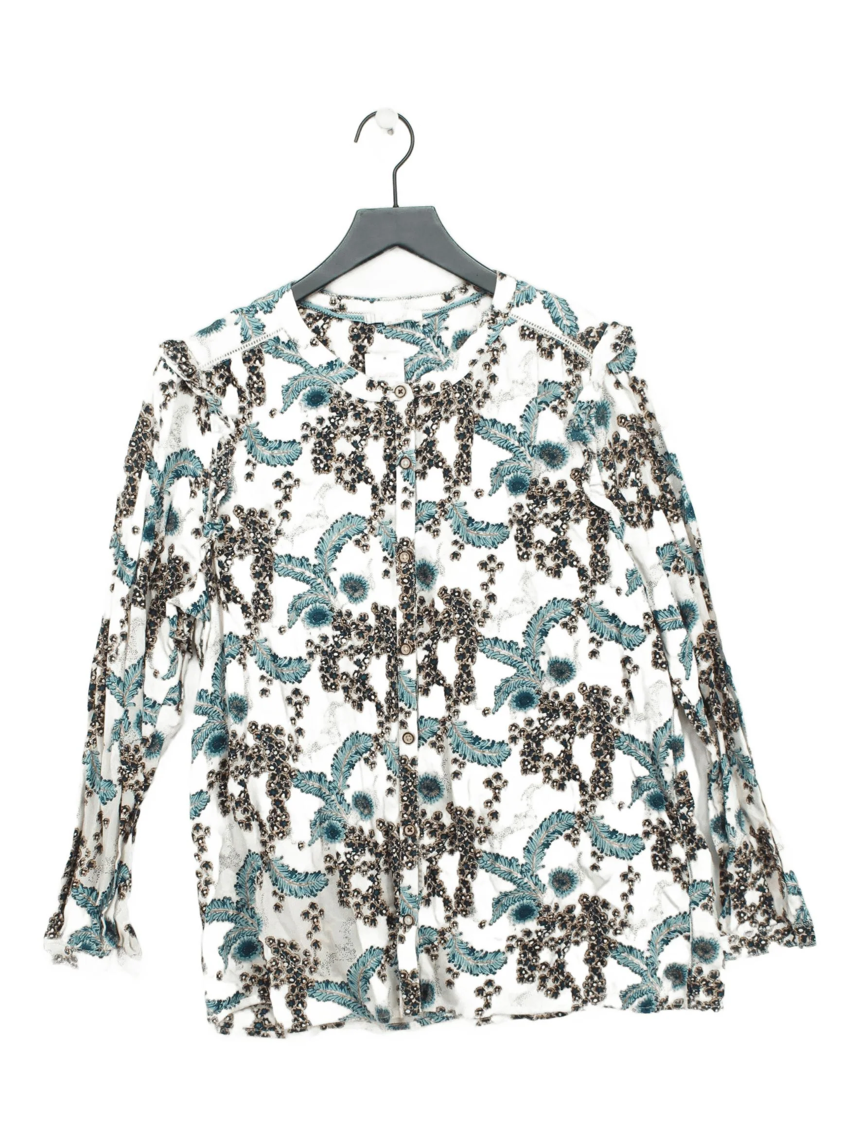 White Stuff Women's Shirt UK 16 Multi 100% Cotton Basic