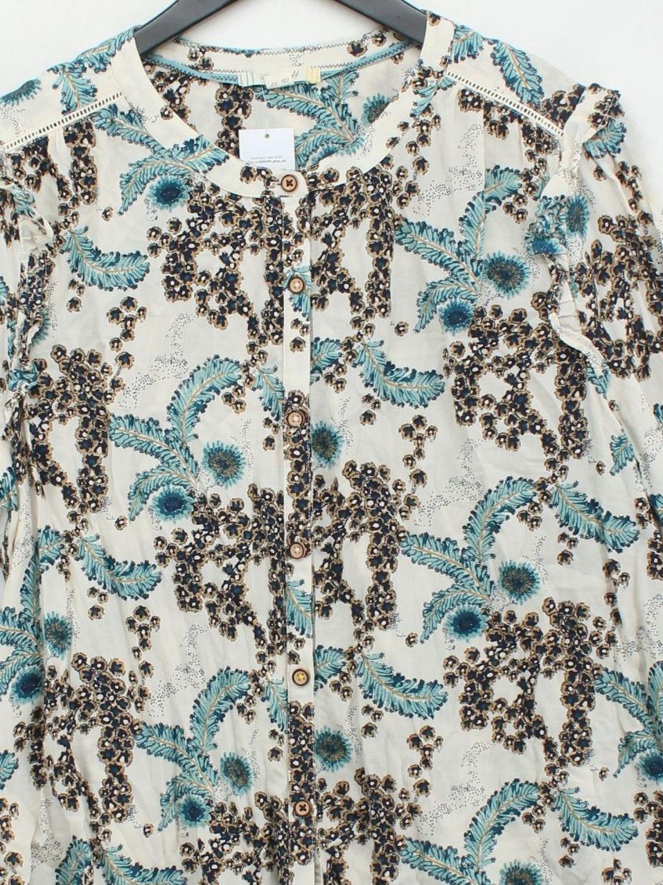 White Stuff Women's Shirt UK 16 Multi 100% Cotton Basic - Image 3