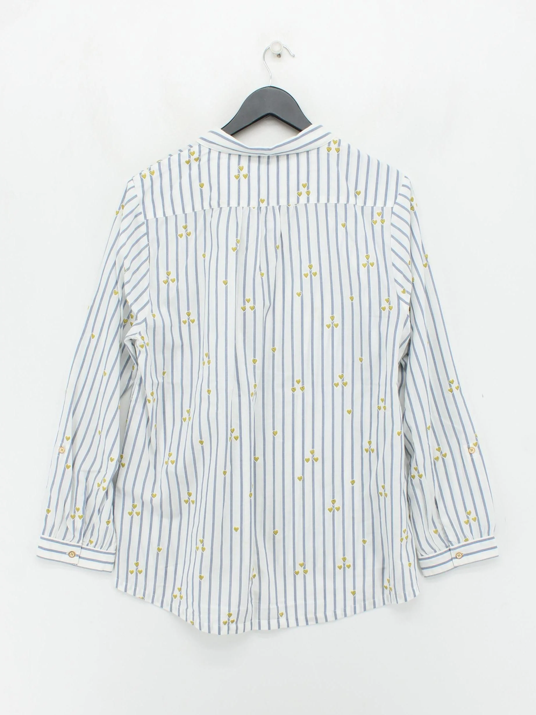 White Stuff Women's Shirt UK 16 Multi 100% Cotton Long Sleeve Collared Basic - Image 2