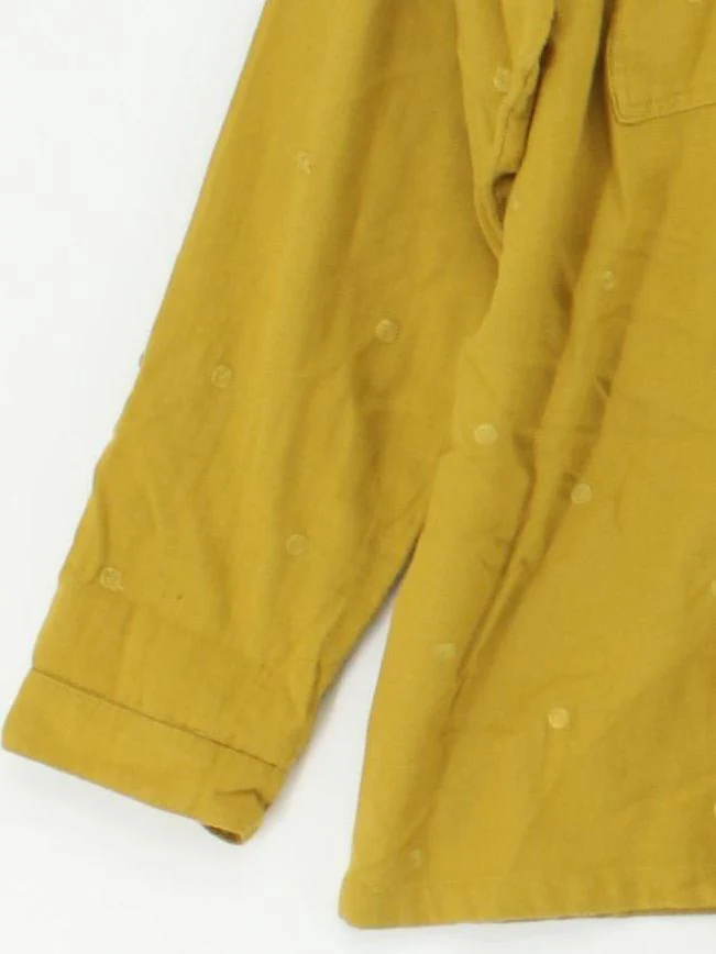 White Stuff Women's Shirt UK 16 Yellow Cotton with Viscose Basic - Image 4