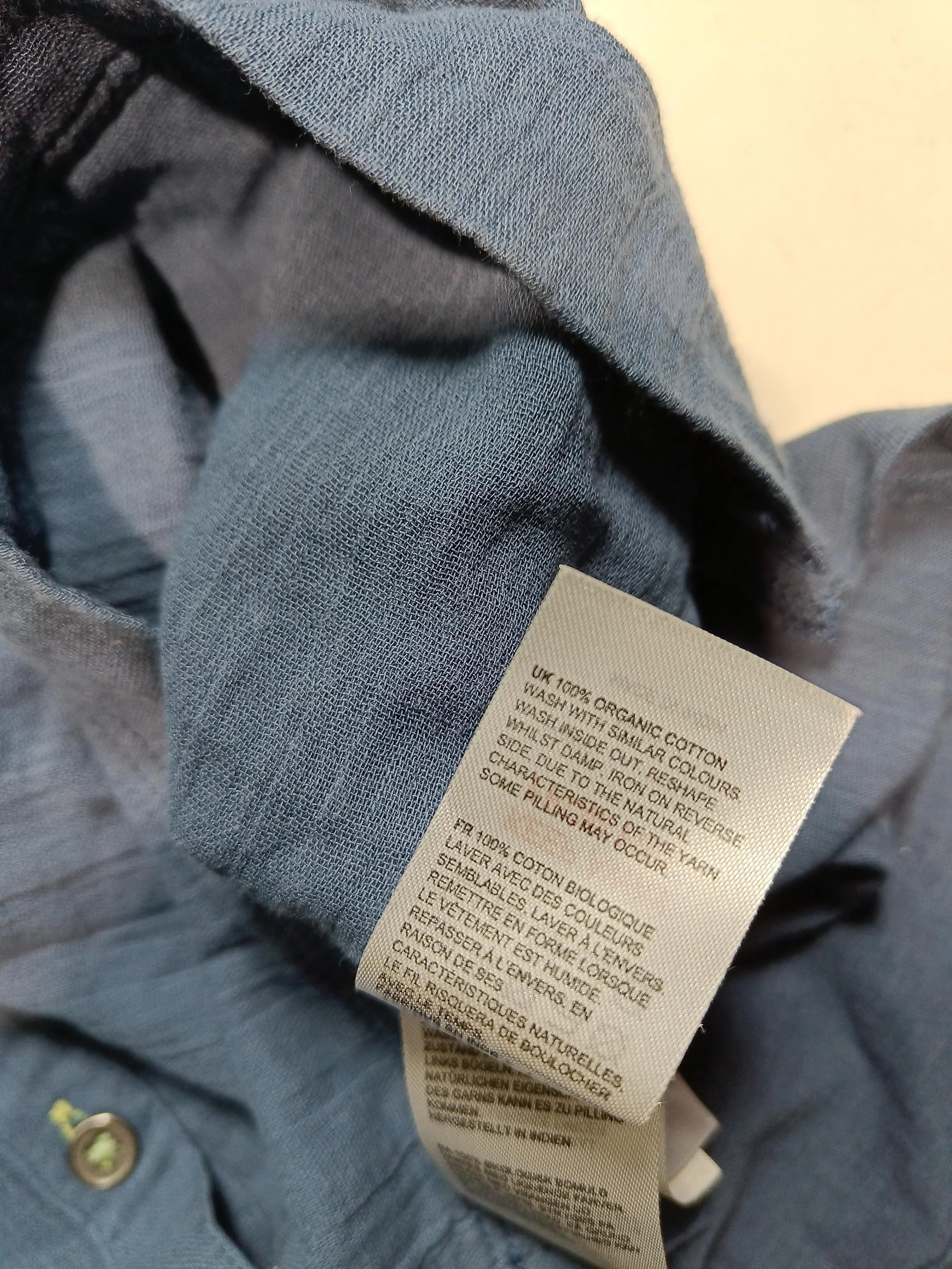 White Stuff Women's Shirt UK 18 Blue 100% Cotton Basic New with tags - Image 6