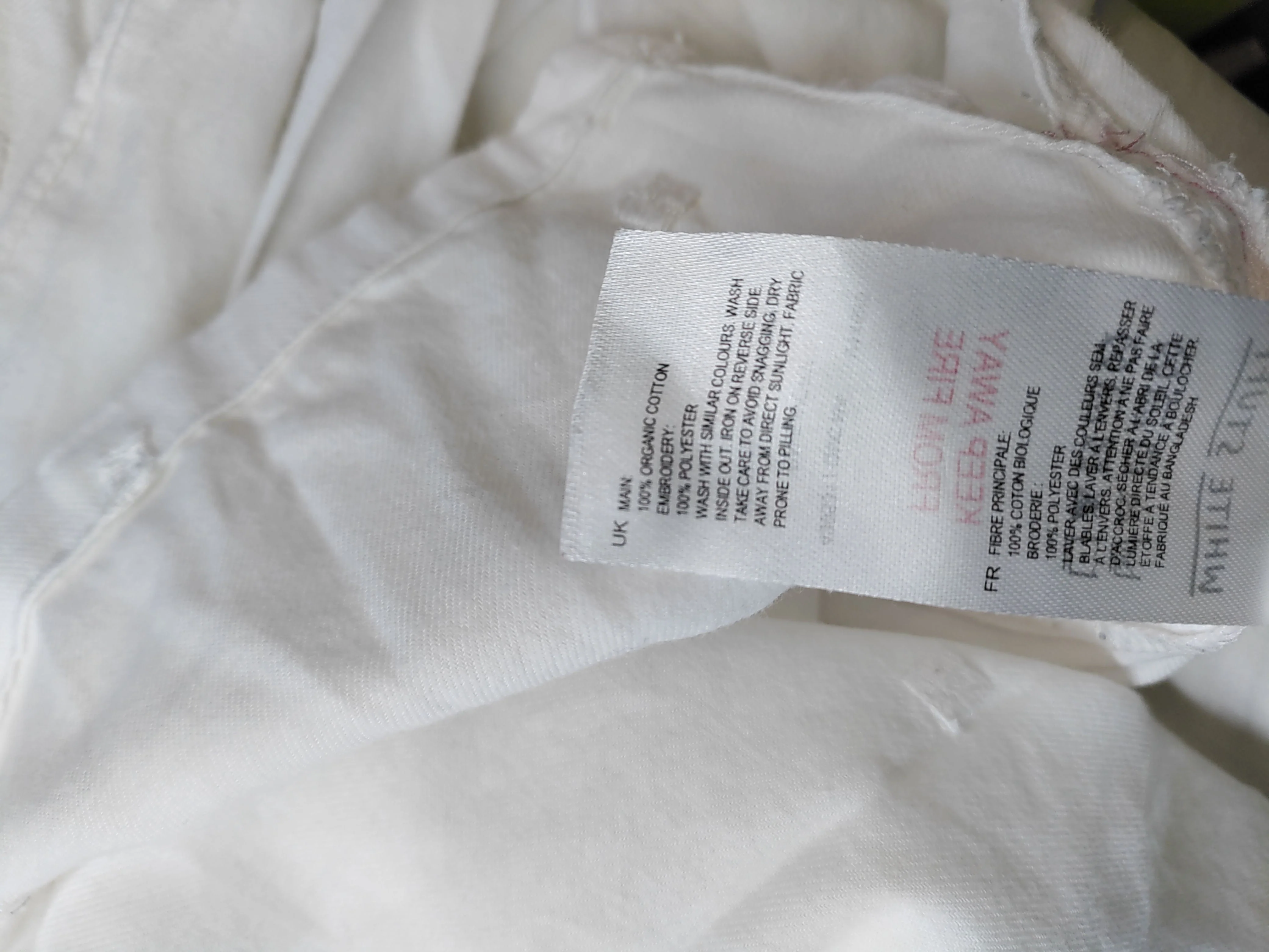 White Stuff Women's Shirt UK 18 White 100% Cotton Long Sleeve Collared Basic - Image 6