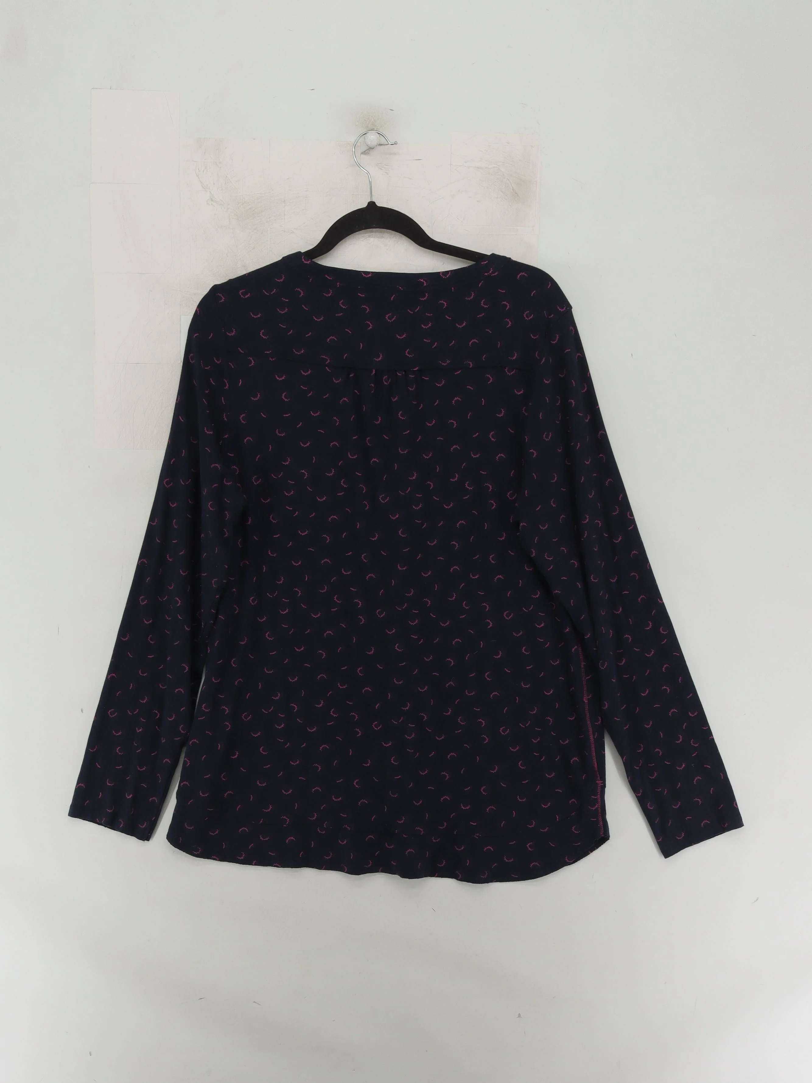 White Stuff Women's Shirt UK 20 Blue 100% Cotton Long Sleeve Round Neck Basic - Image 2