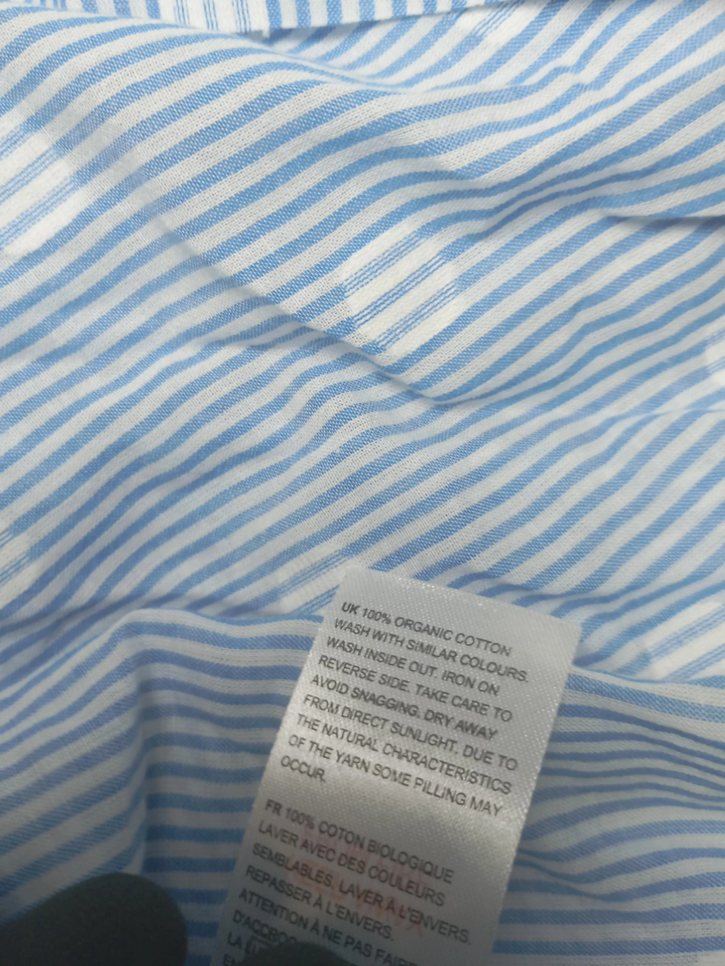 White Stuff Women's Shirt UK 24 Blue 100% Cotton Basic - Image 6
