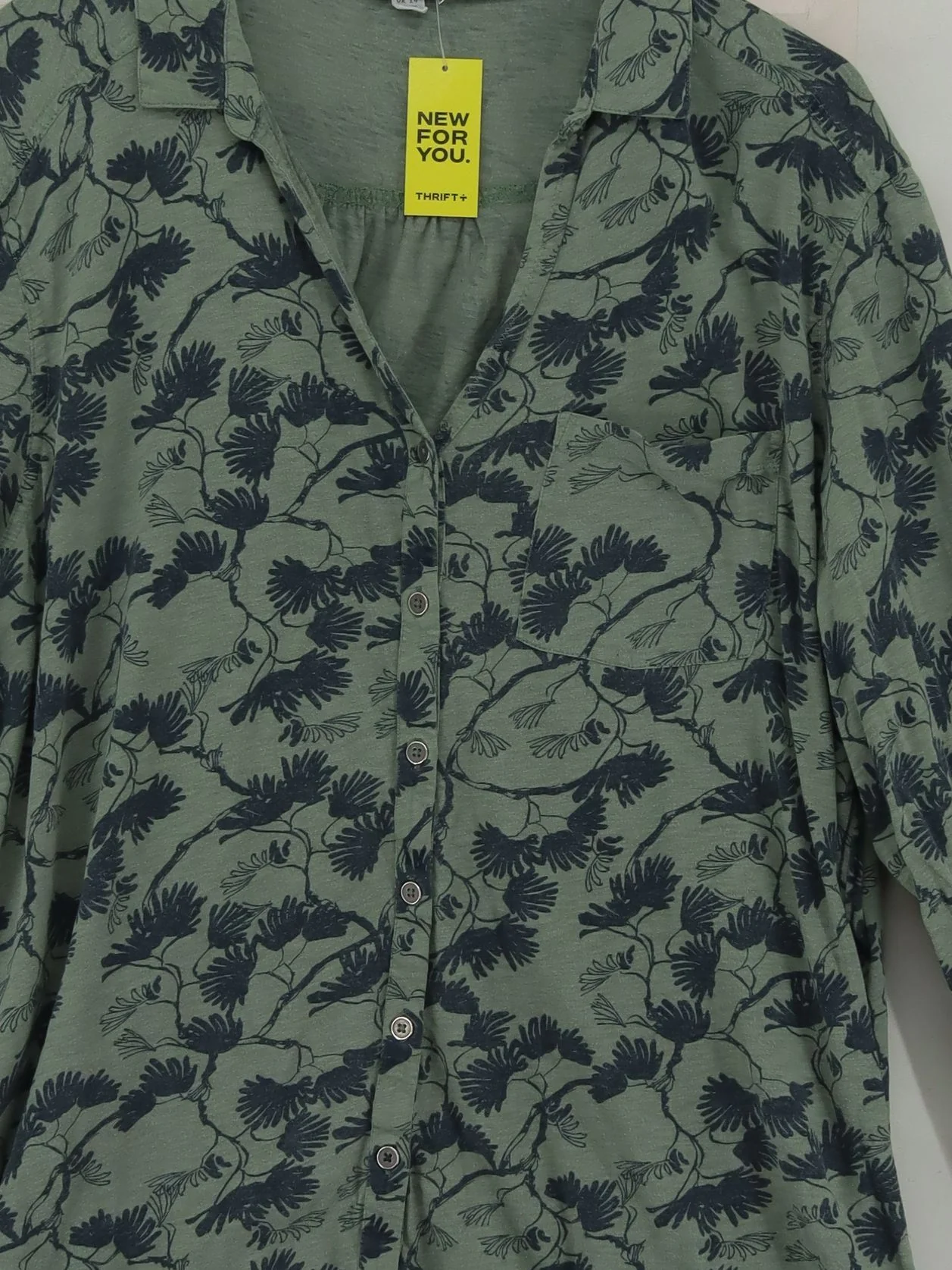 White Stuff Women's Shirt UK 24 Green 100% Cotton Basic - Image 3