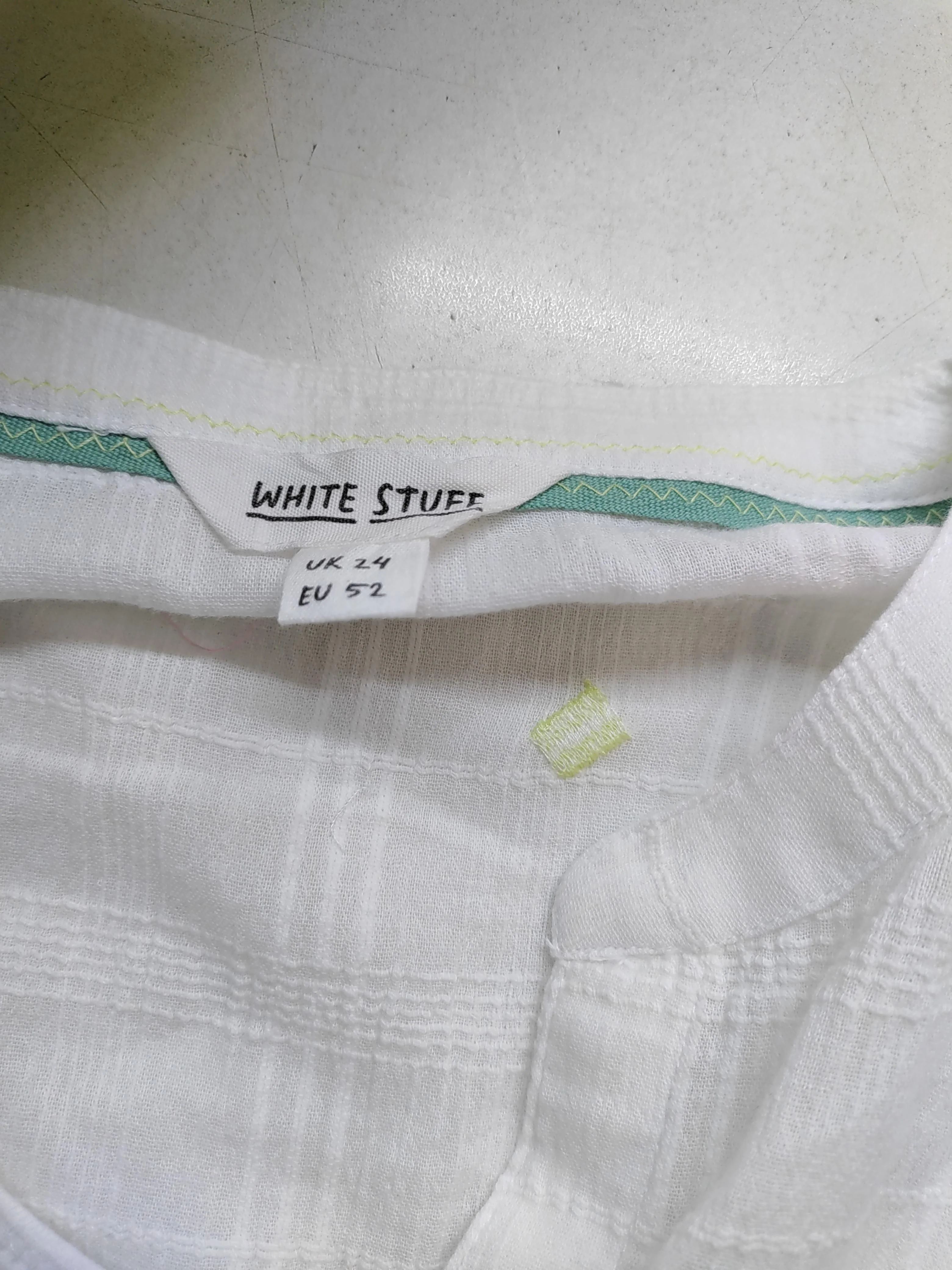 White Stuff Women's Shirt UK 24 White 100% Cotton Basic - Image 5