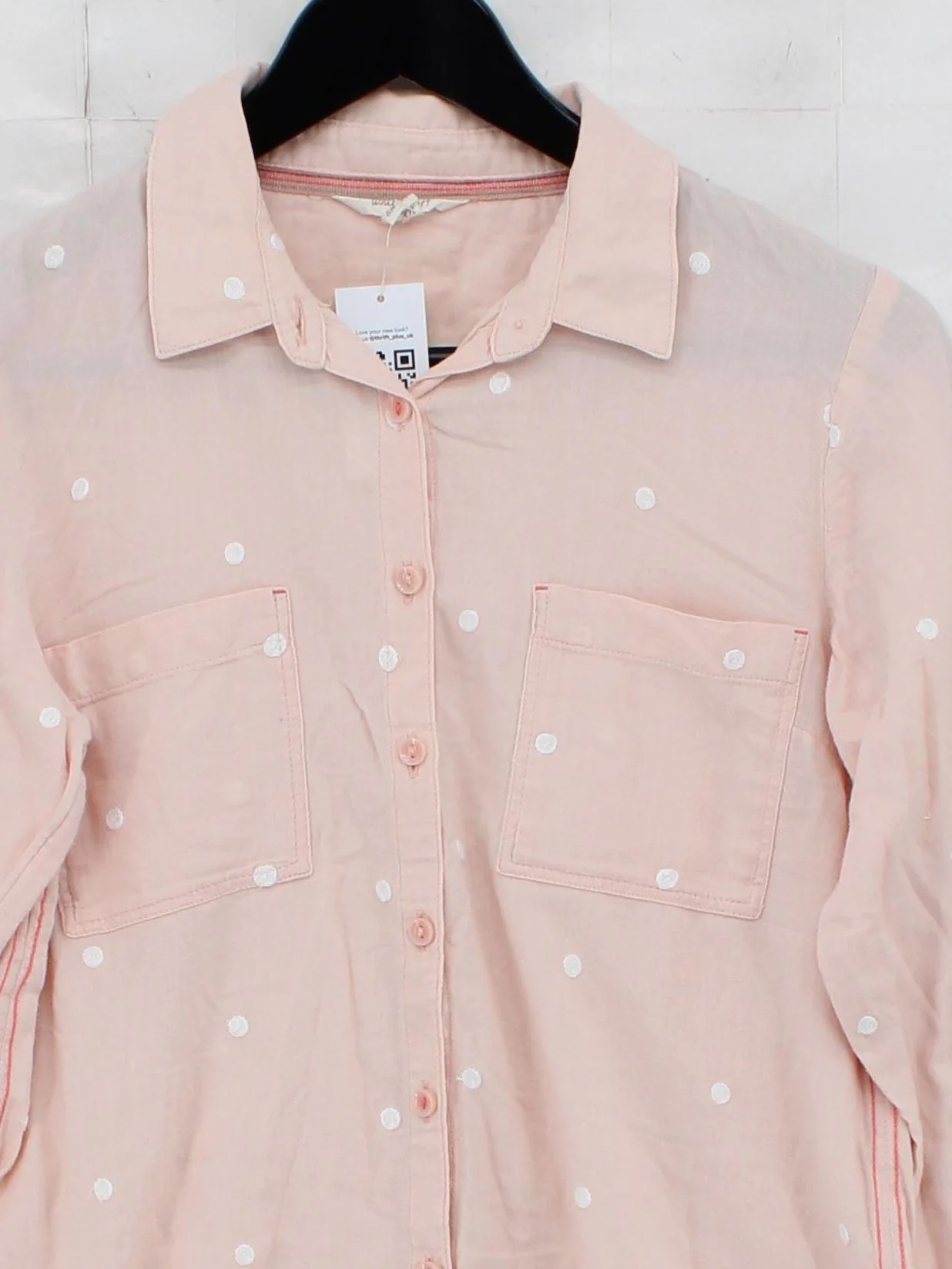 White Stuff Women's Shirt UK 6 Pink 100% Cotton Basic - Image 3