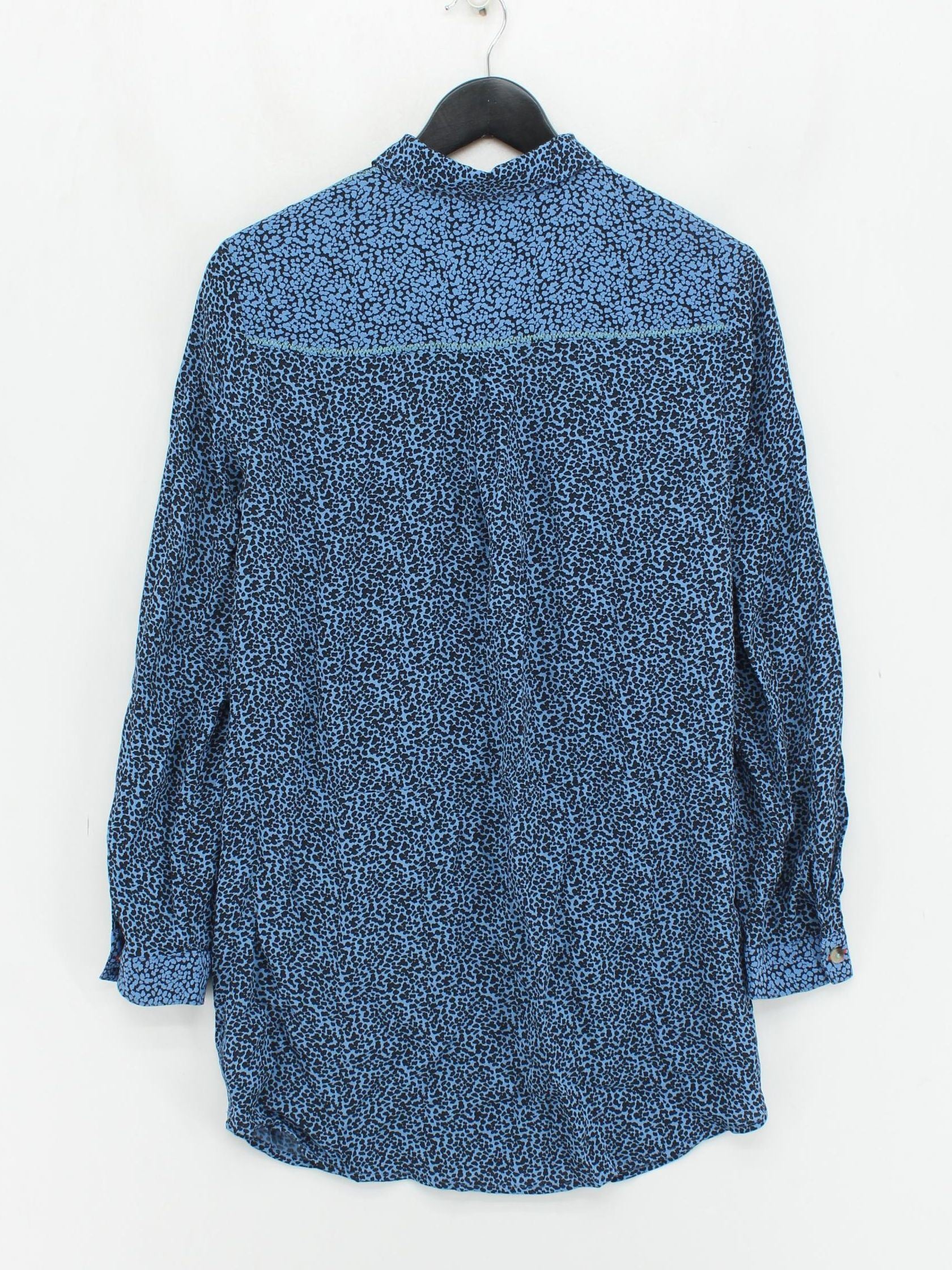White Stuff Women's Shirt UK 8 Blue 100% Viscose Basic - Image 2