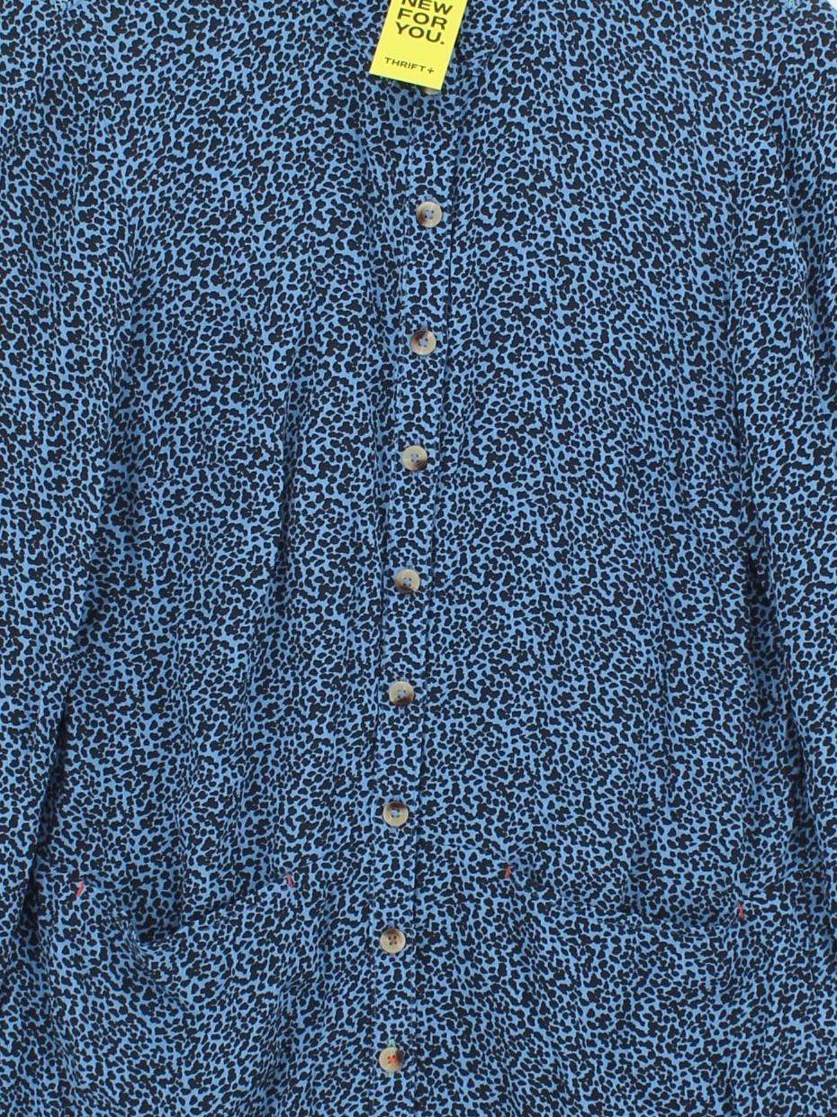 White Stuff Women's Shirt UK 8 Blue 100% Viscose Basic - Image 3