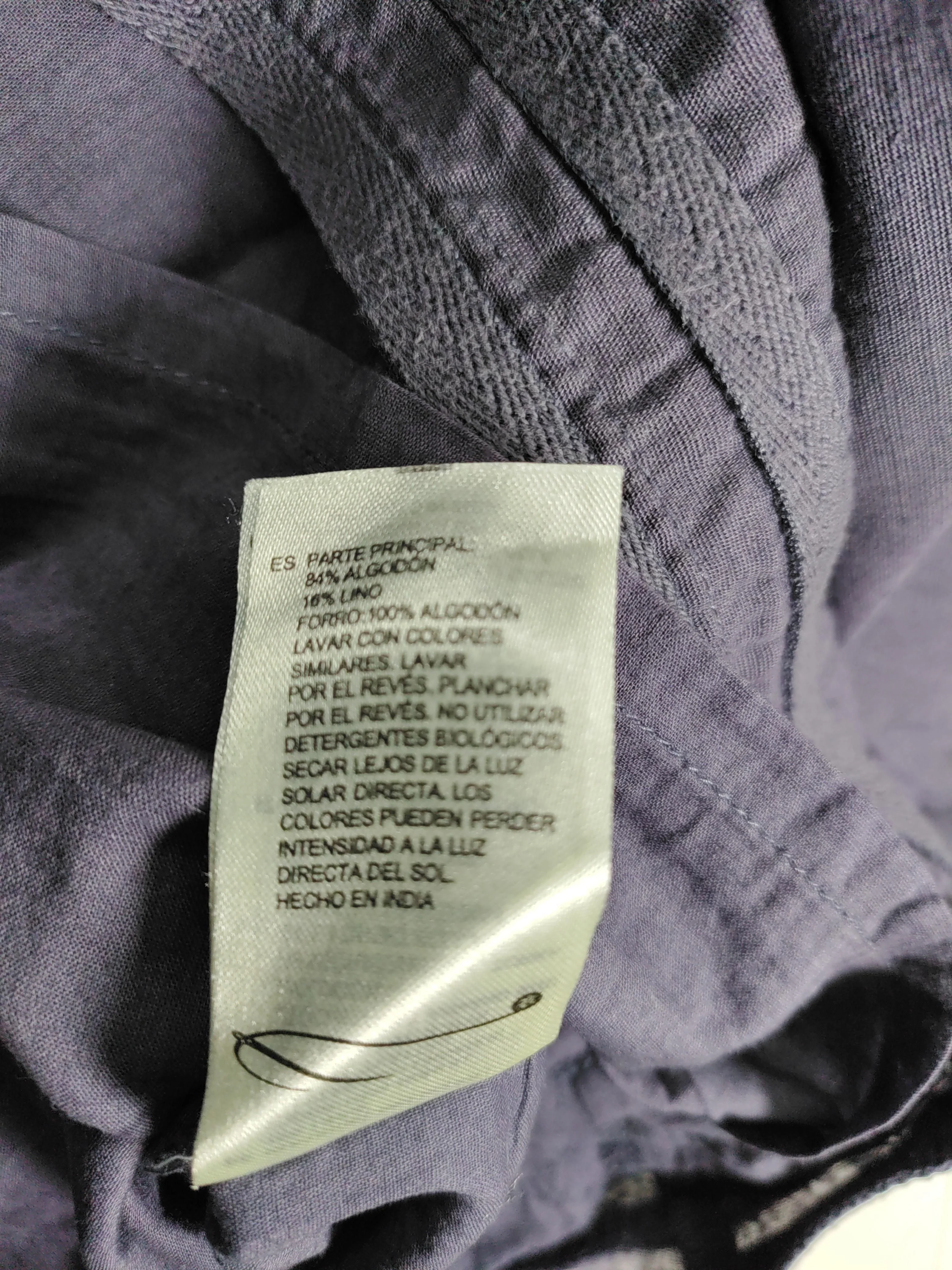 White Stuff Women's Shorts M Purple Cotton with Linen Cargo - Image 6