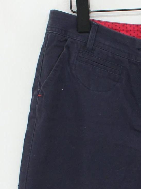 White Stuff Women's Shorts UK 10 Blue Cotton with Elastane Mom - Image 4