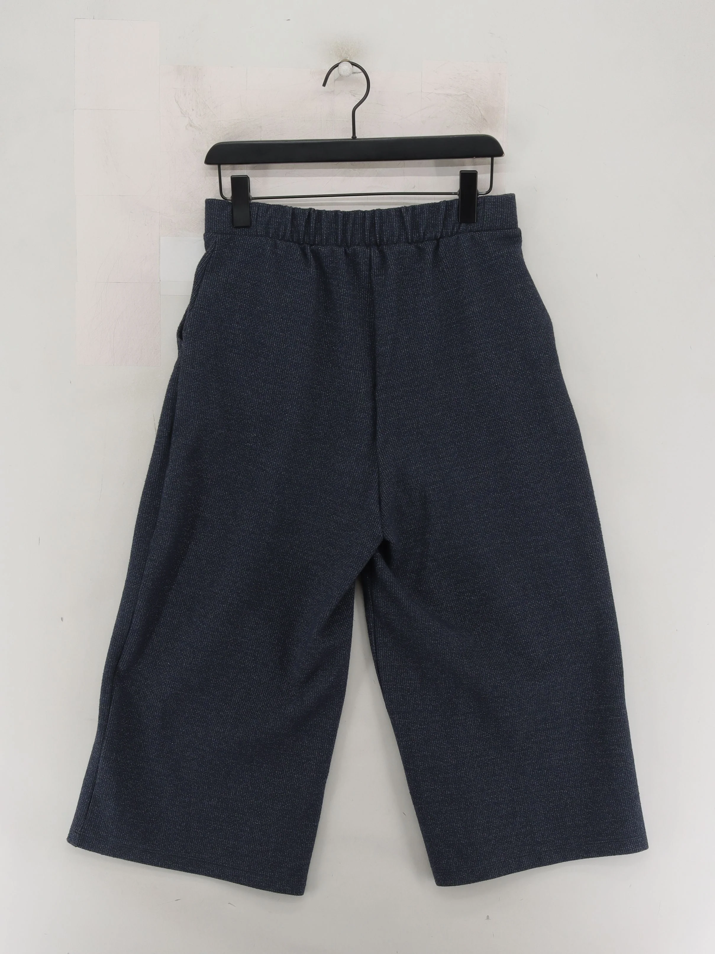 White Stuff Women's Shorts UK 12 Blue Polyester with Cotton, Elastane Sweat - Image 2