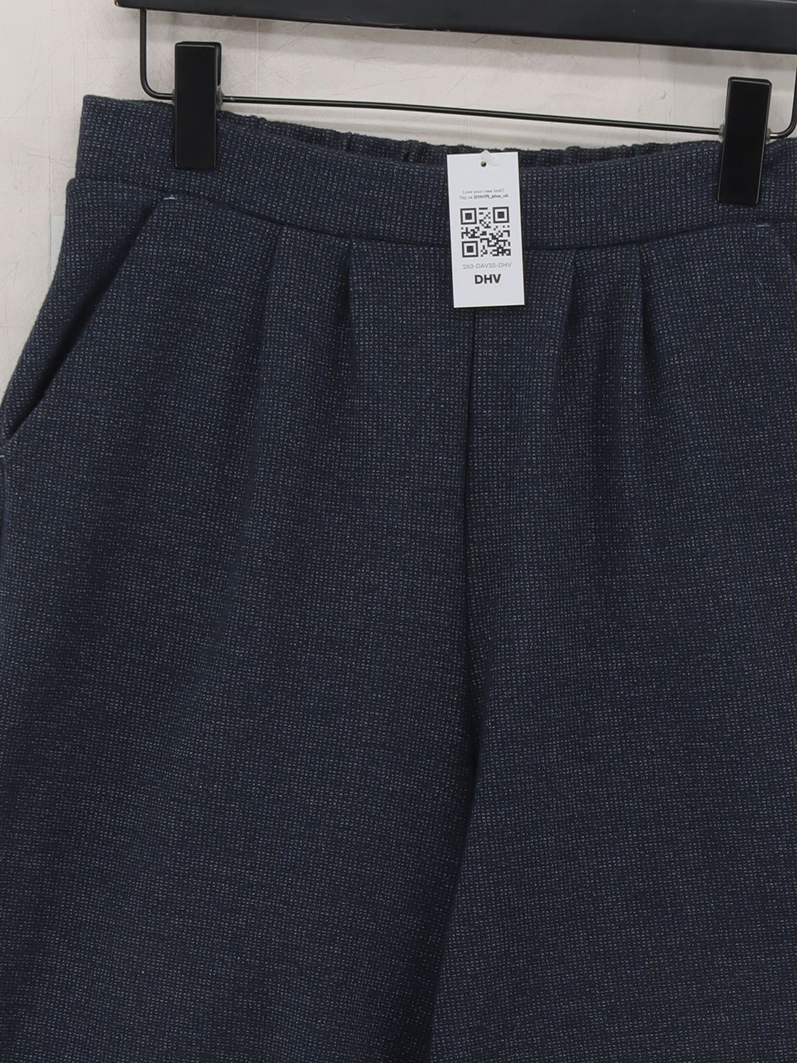 White Stuff Women's Shorts UK 12 Blue Polyester with Cotton, Elastane Sweat - Image 3