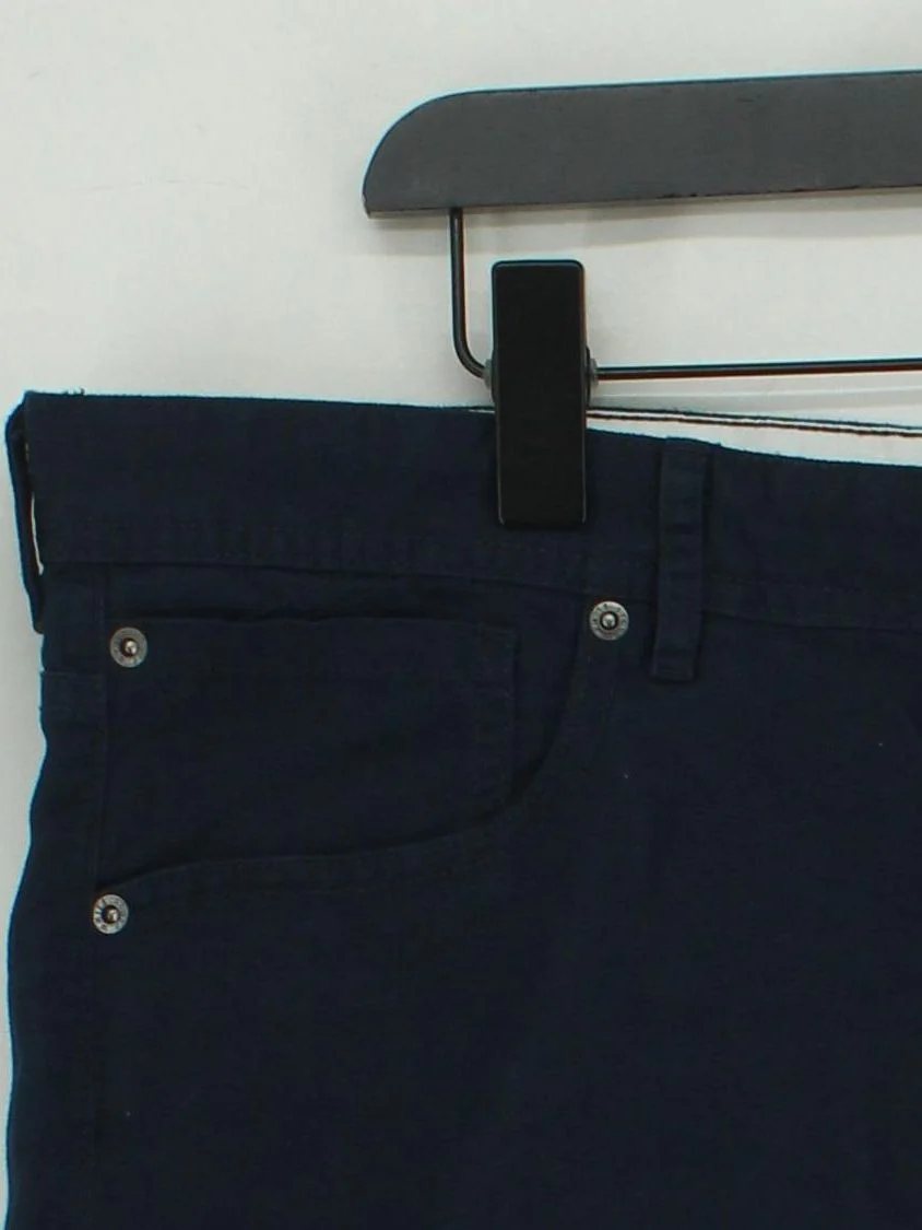 White Stuff Women's Shorts UK 18 Blue Cotton with Linen Cargo - Image 4