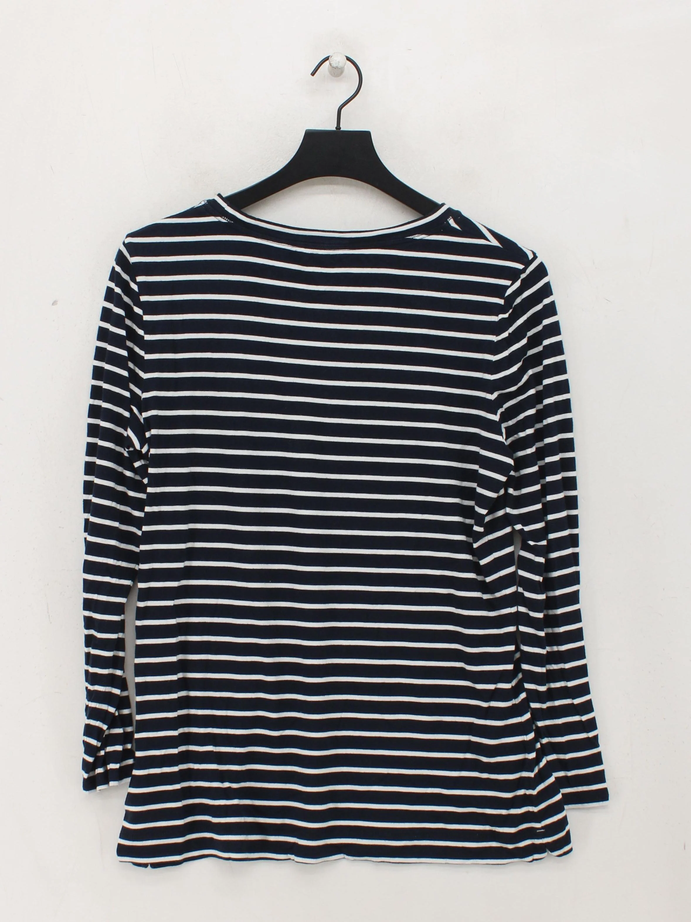White Stuff Women's T-Shirt M Blue Cotton with Lyocell Modal Basic - Image 2