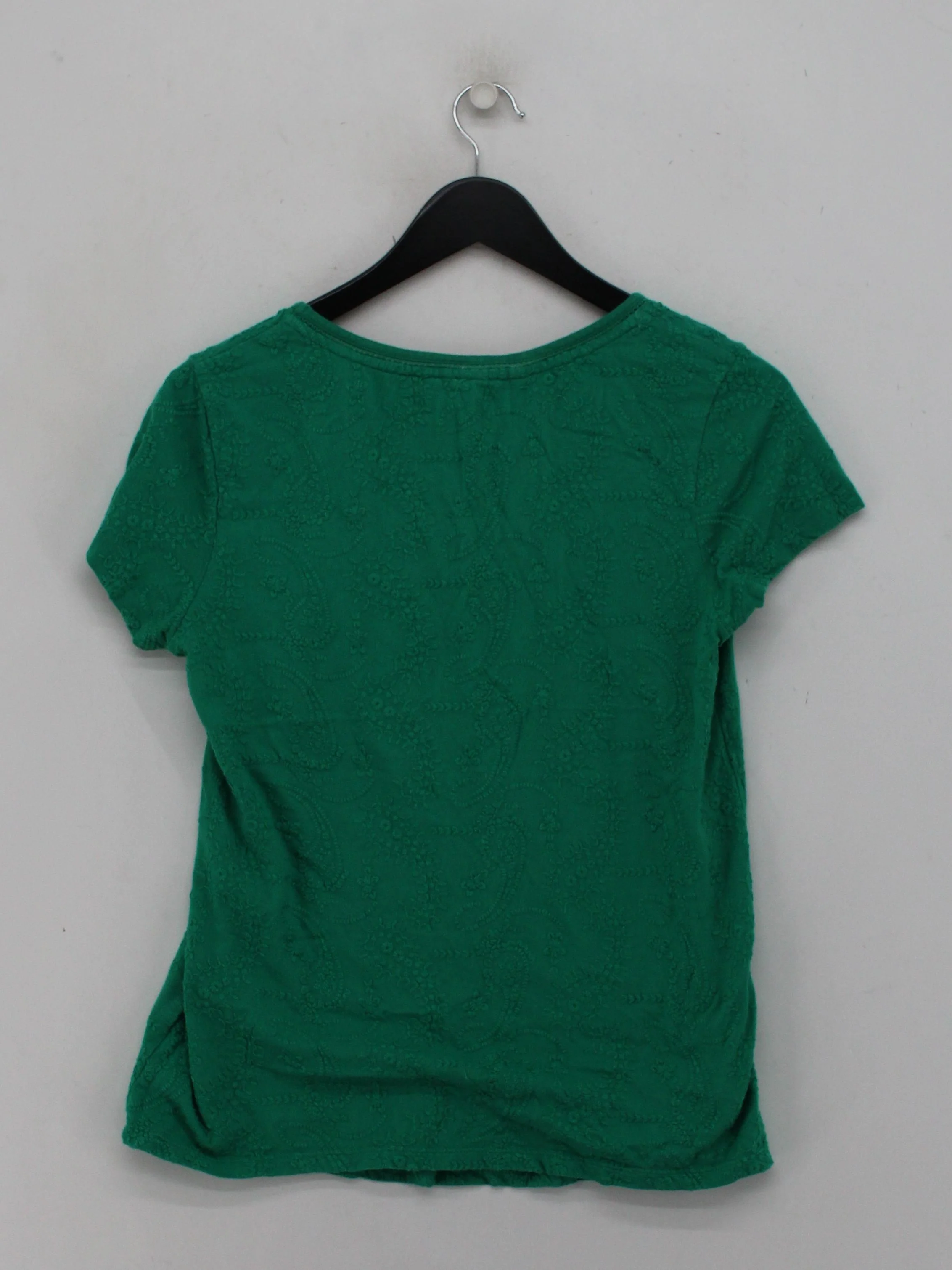 White Stuff Women's T-Shirt UK 10 Green 100% Cotton Basic - Image 2