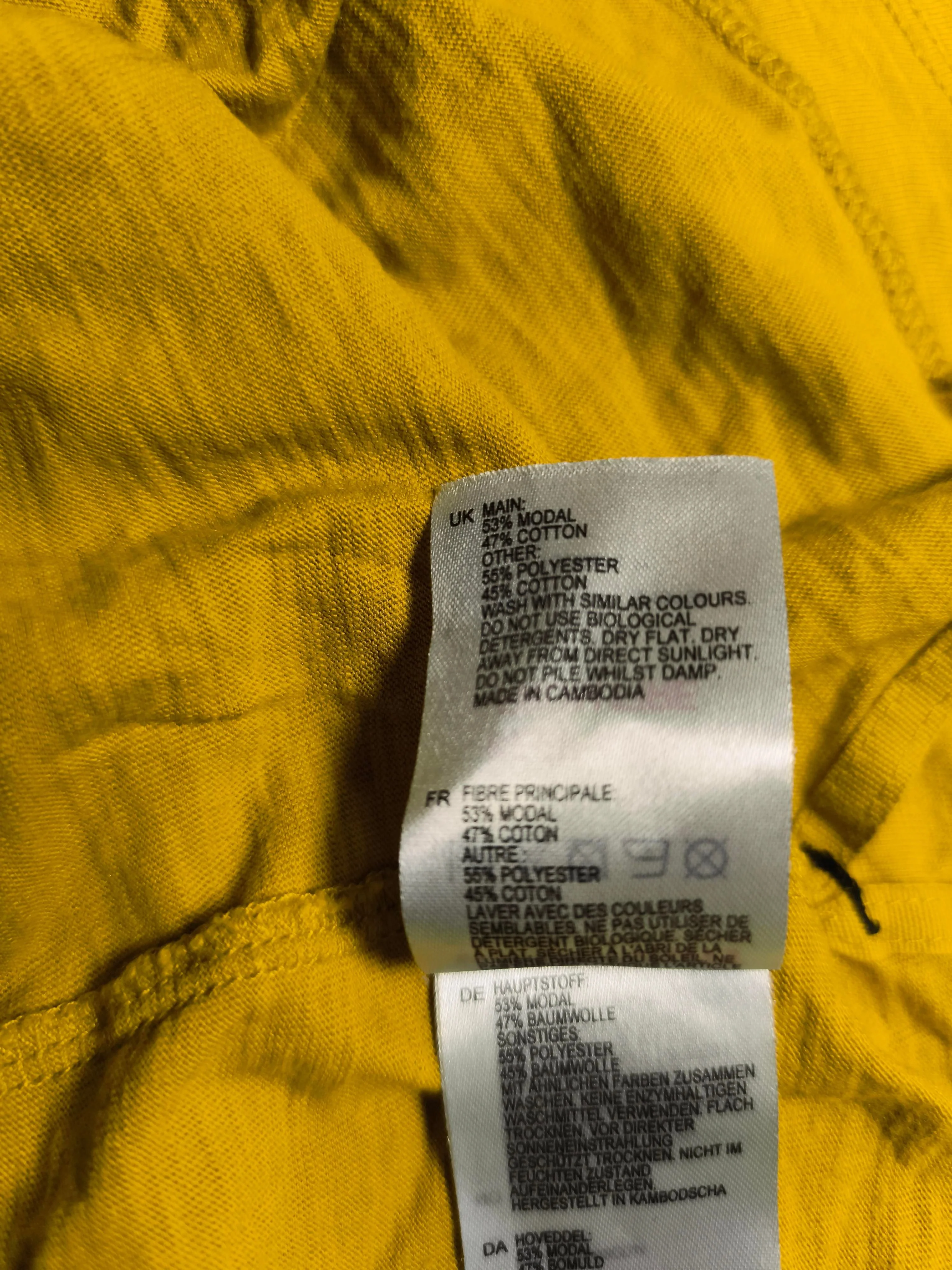 White Stuff Women's T-Shirt UK 10 Yellow Lyocell Modal - Image 6