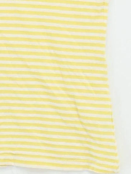 White Stuff Women's T-Shirt UK 10 Yellow Viscose with Polyester, Linen Basic - Image 4