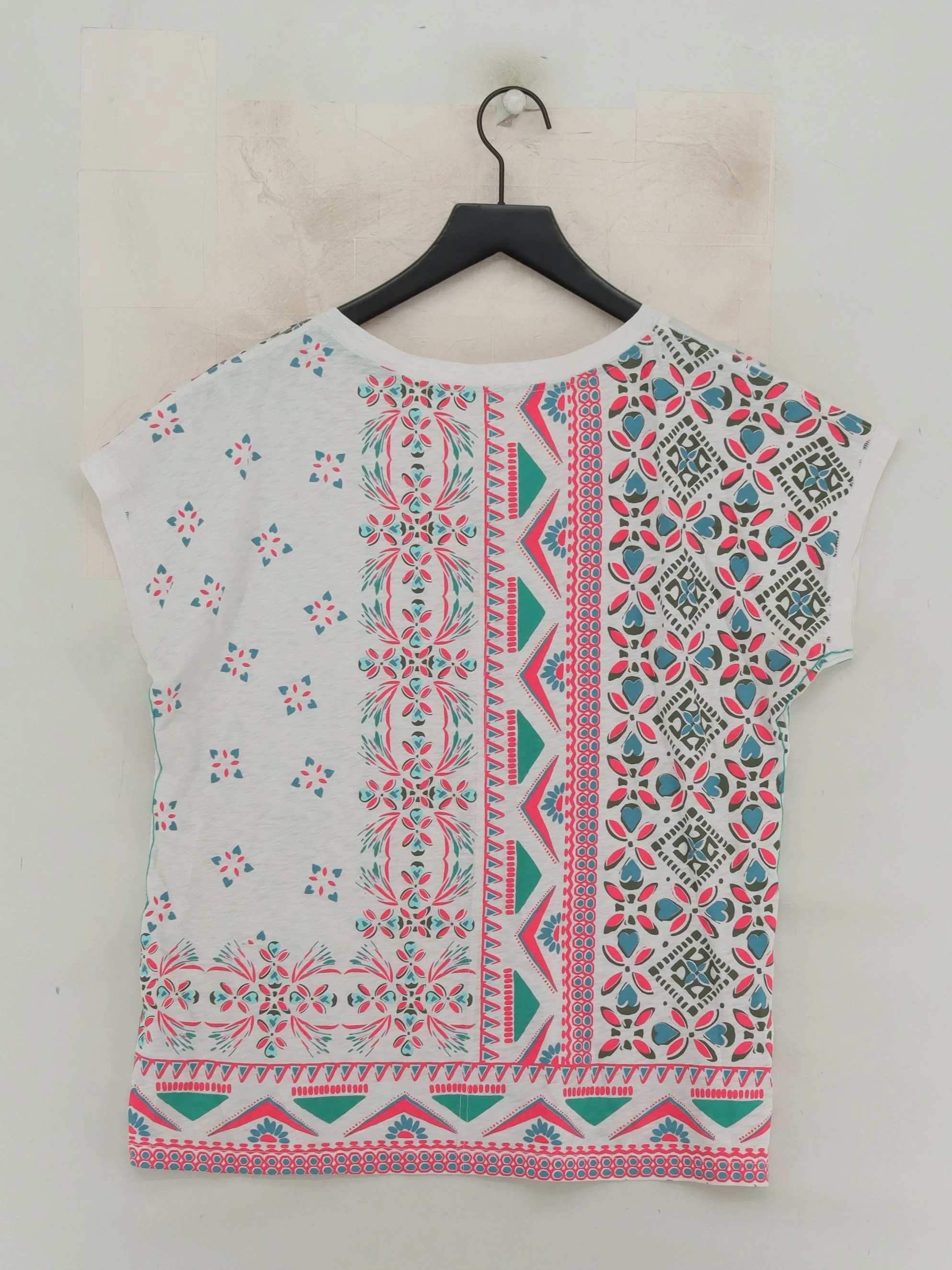 White Stuff Women's T-Shirt UK 14 White 100% Cotton Basic - Image 2