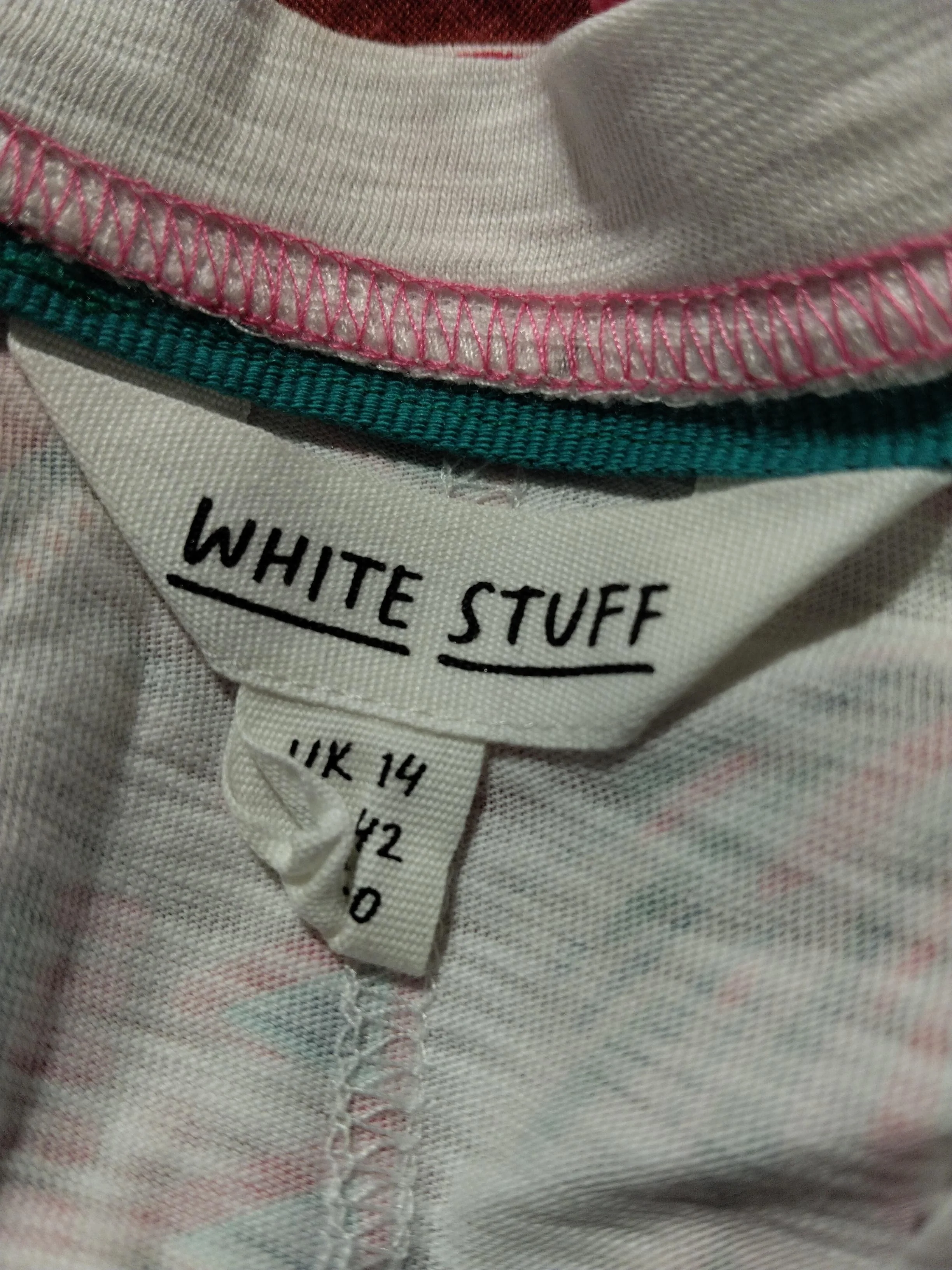 White Stuff Women's T-Shirt UK 14 White 100% Cotton Basic - Image 6