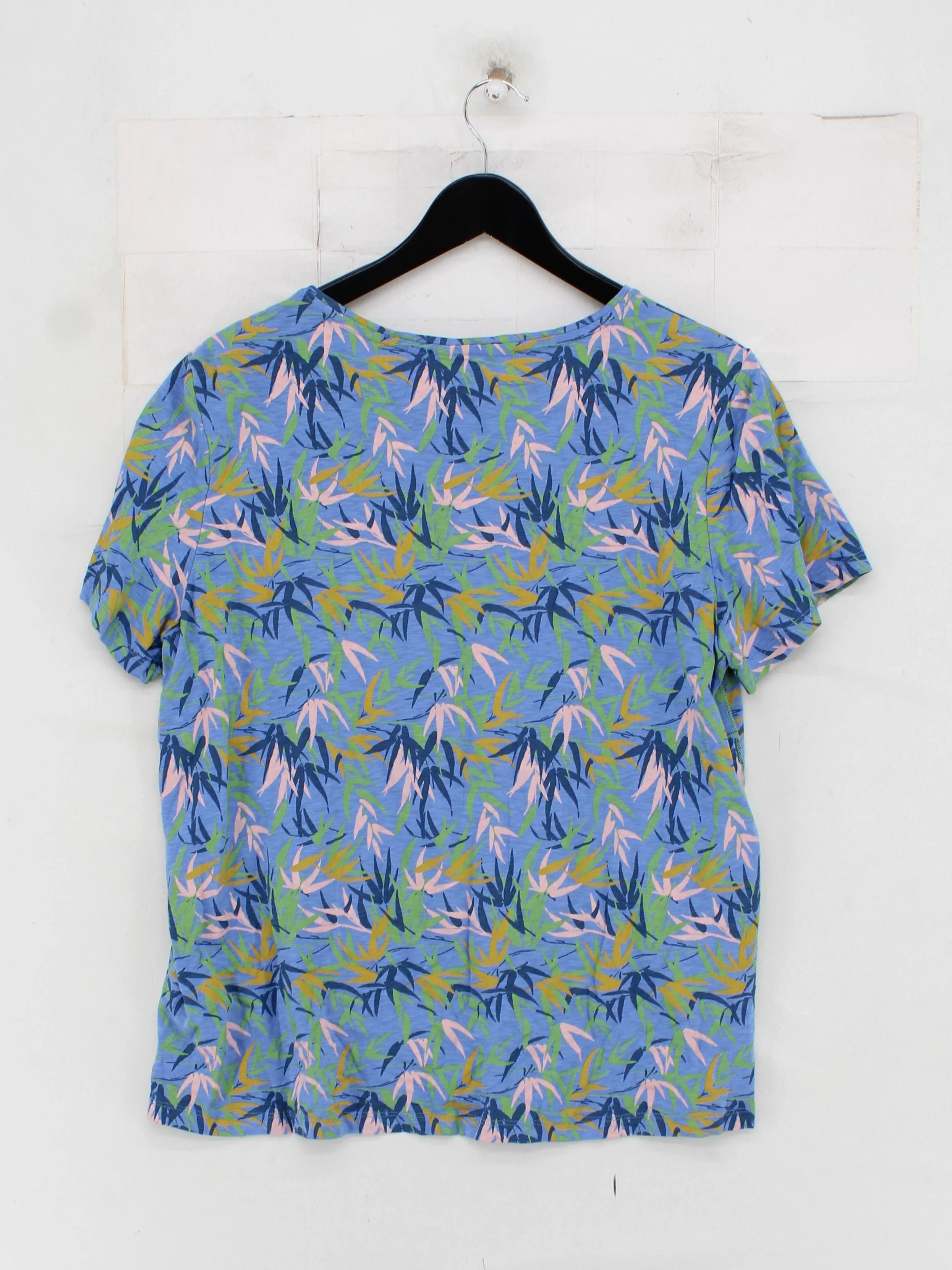 White Stuff Women's T-Shirt UK 16 Blue 100% Cotton Basic - Image 2