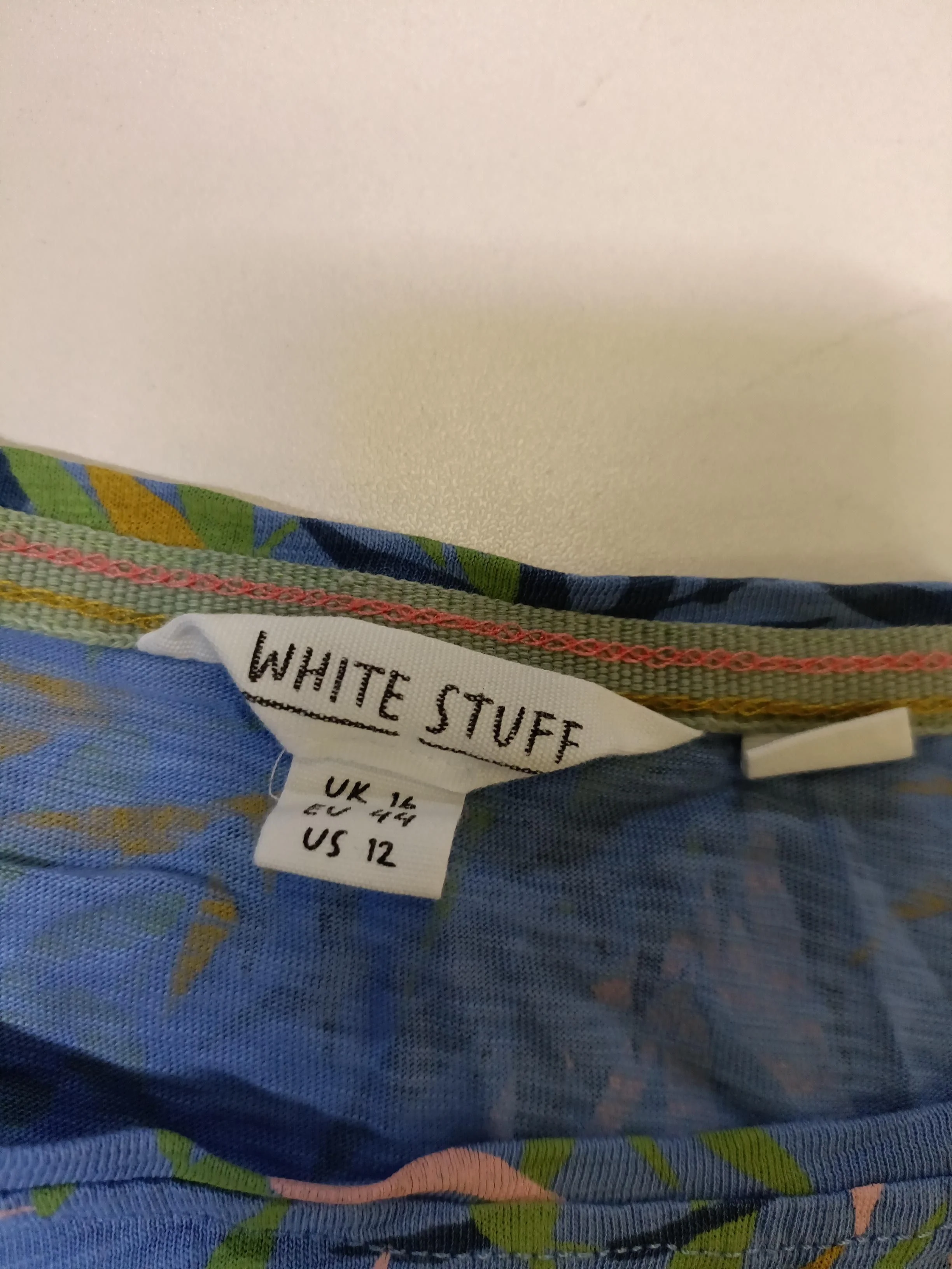 White Stuff Women's T-Shirt UK 16 Blue 100% Cotton Basic - Image 5