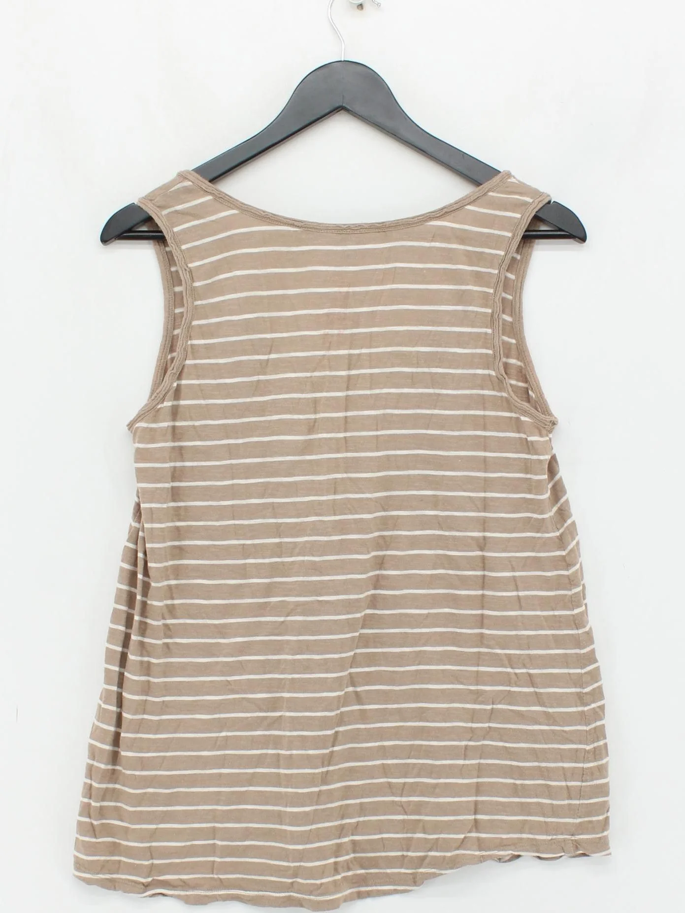 White Stuff Women's T-Shirt UK 16 Brown 100% Cotton Basic - Image 2